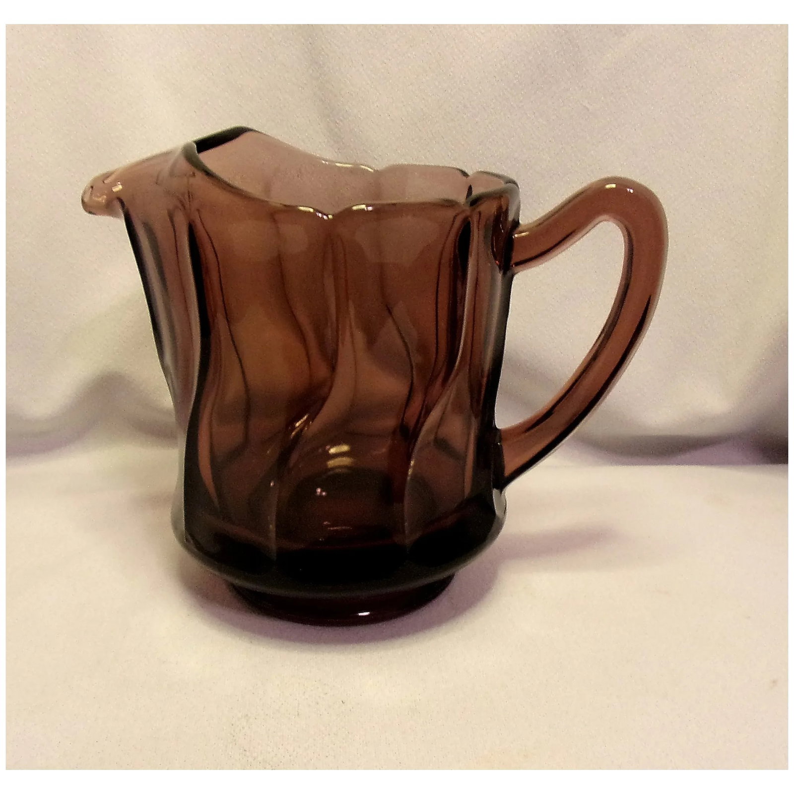 Vintage Fostoria Jamestown Purple 40 Oz Pitcher - 9