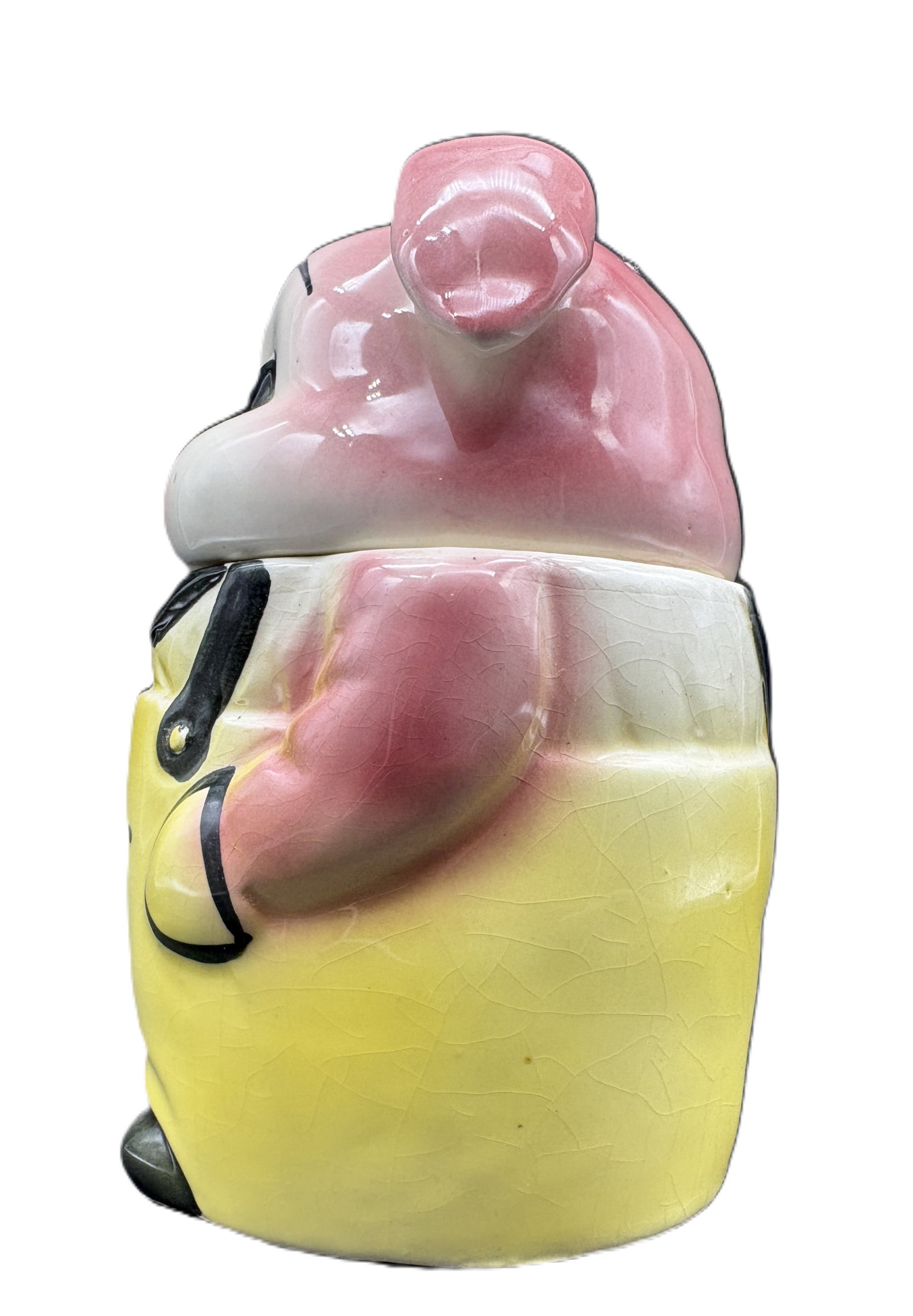 Vintage Anthropomorphic Pig Cookie Jar Japan - 3