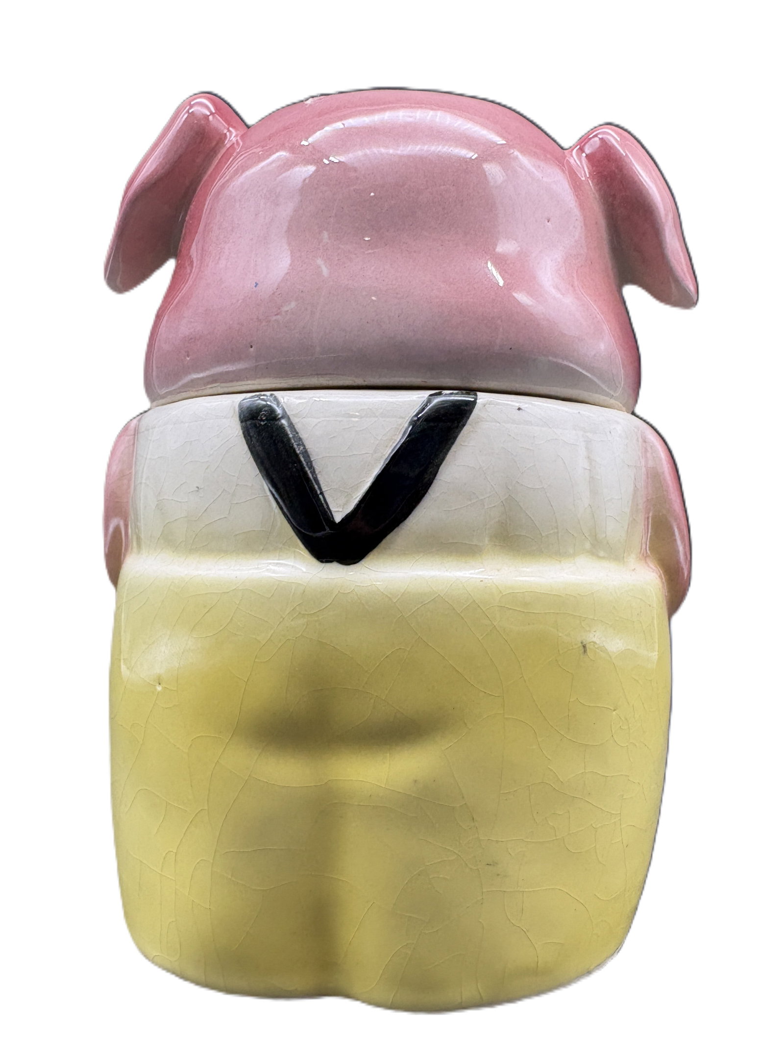 Vintage Anthropomorphic Pig Cookie Jar Japan - 4