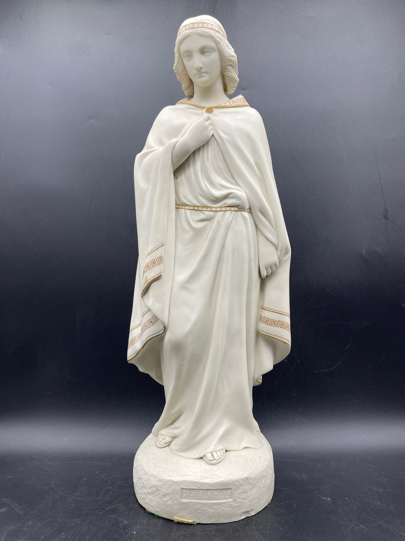 Antique 1860, COPELAND PARIAN HERMIONE STATUE - 3