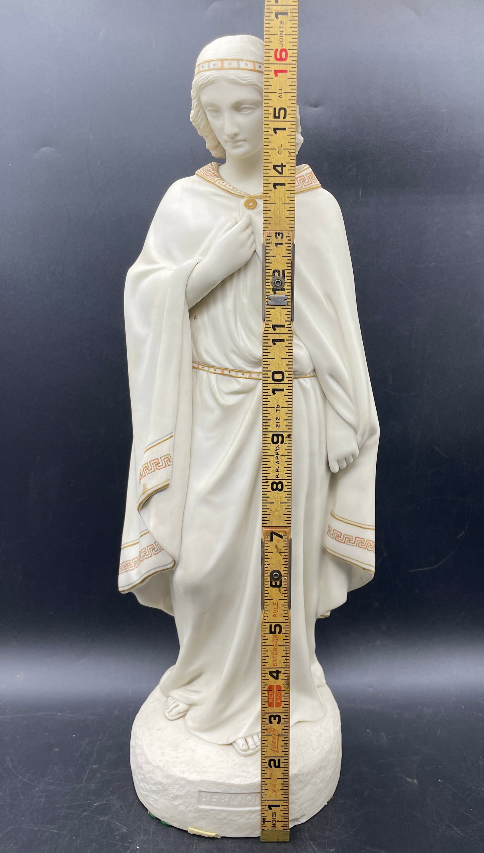 Antique 1860, COPELAND PARIAN HERMIONE STATUE - 8