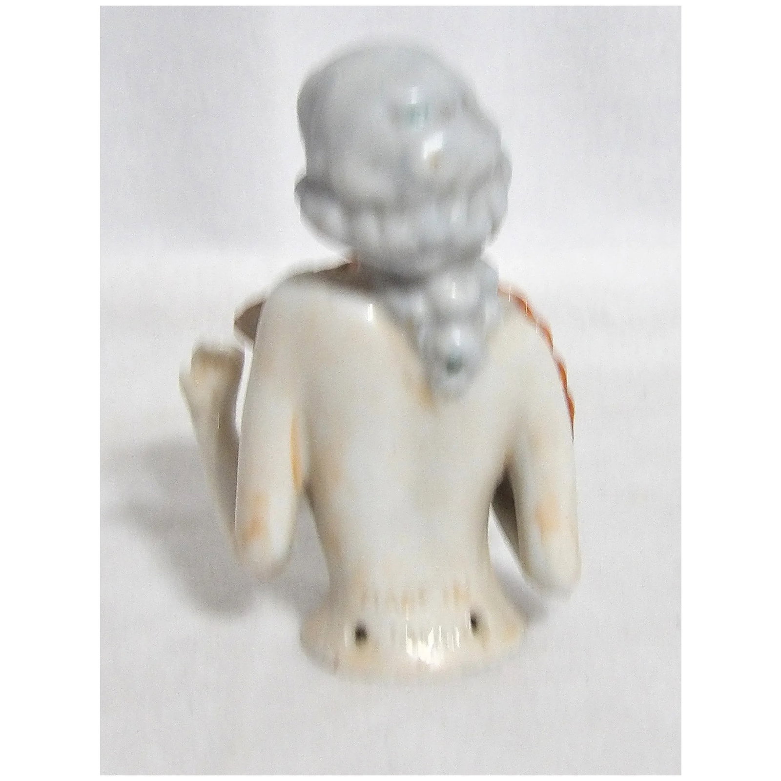 Vintage Porcelain Half Doll and Doll Head - 6