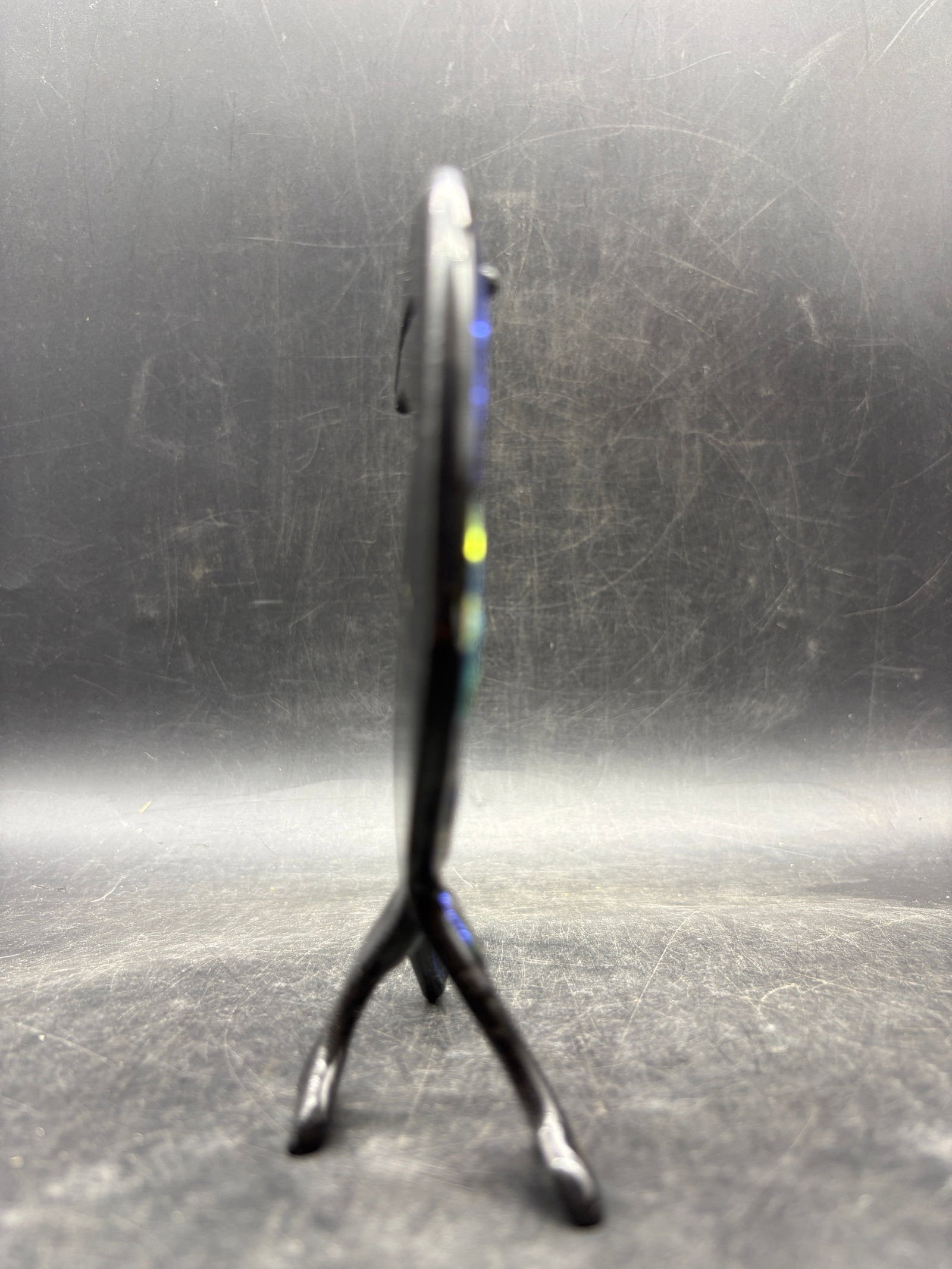 Signed Studio Art Glass Toucan Bird Dichroic Fused Glass Sculpture - 3