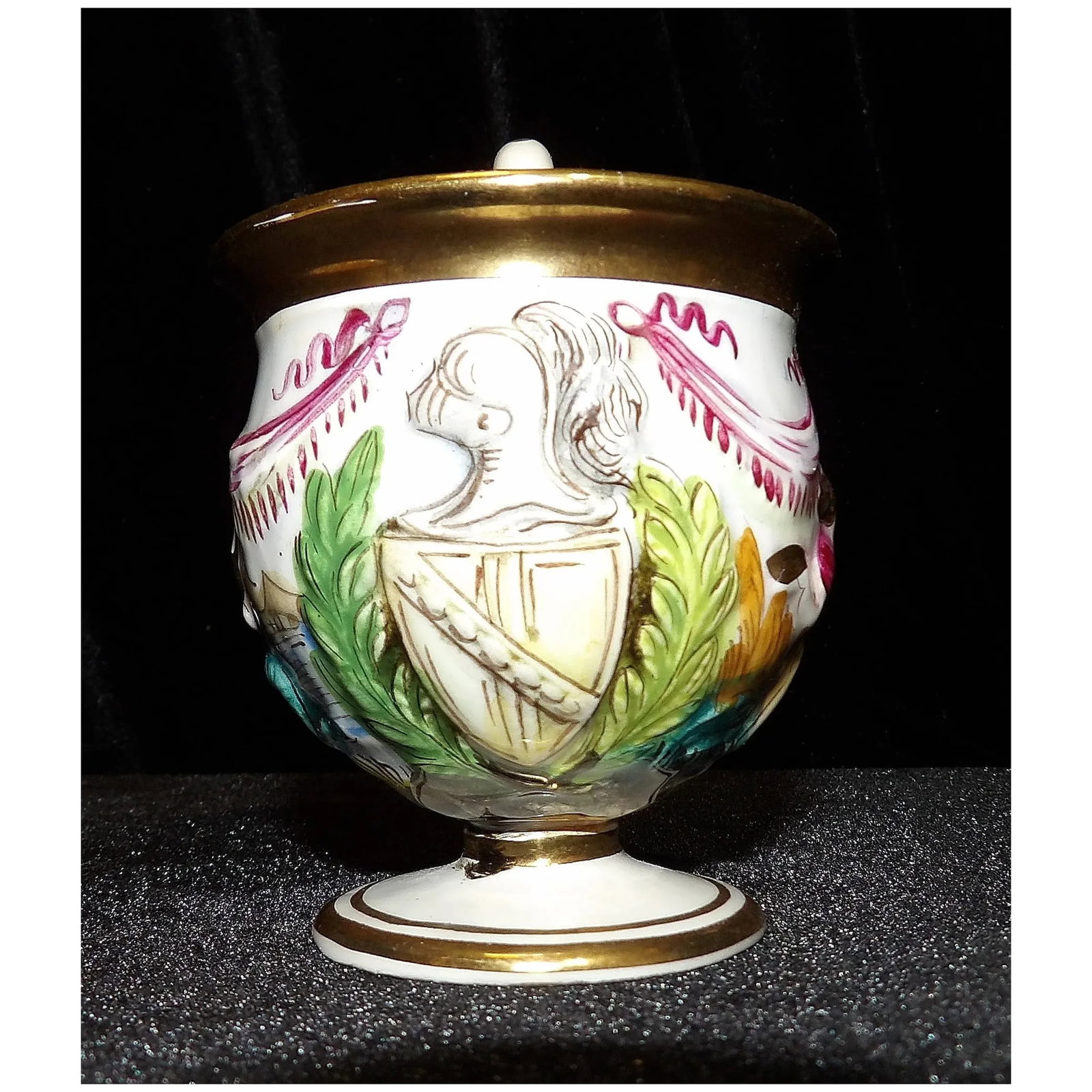 Vintage R Capodimonte GB Demitasse Cup and Saucer - 4