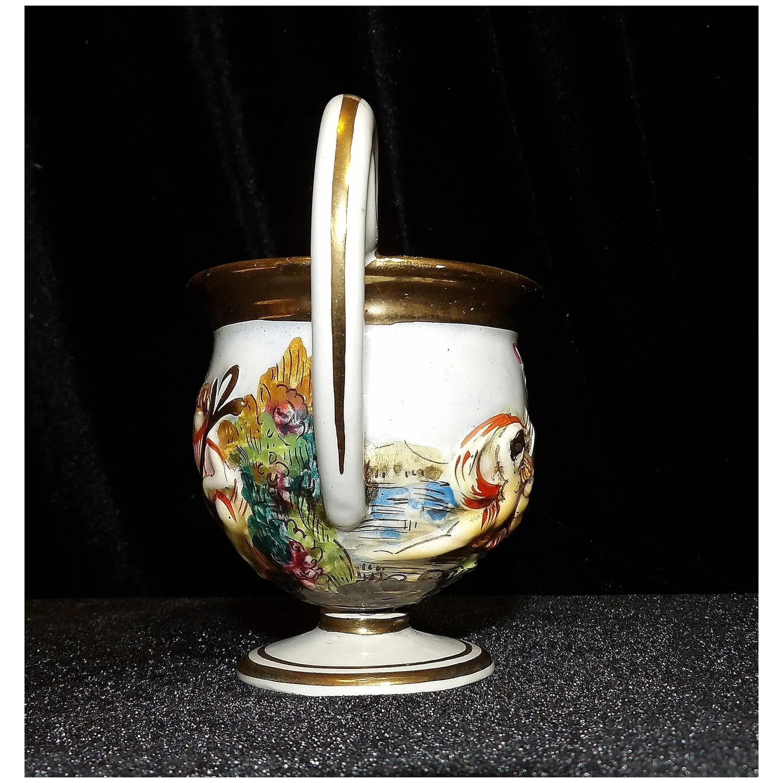 Vintage R Capodimonte GB Demitasse Cup and Saucer - 6