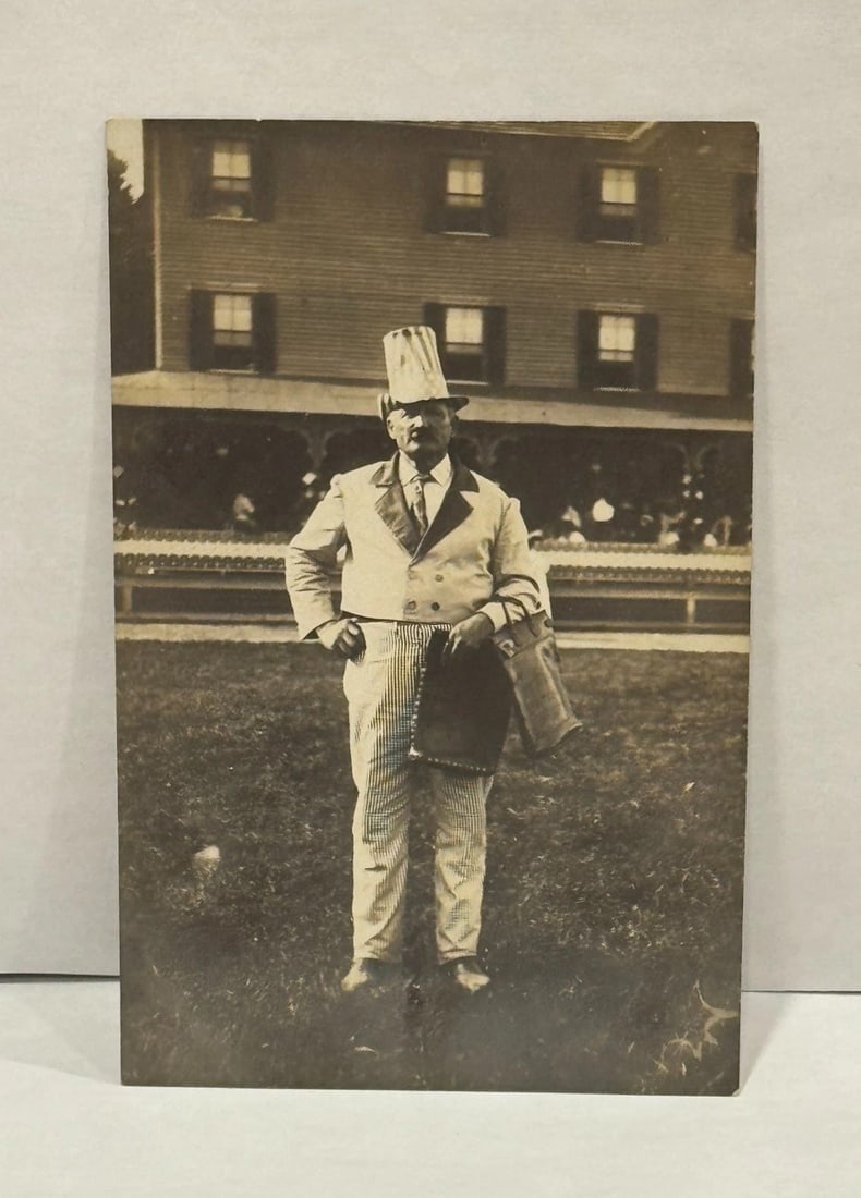Historical Uncle Sam RPPC Patriotic Real Photo Postcard July 4th Circa 1900 - 2