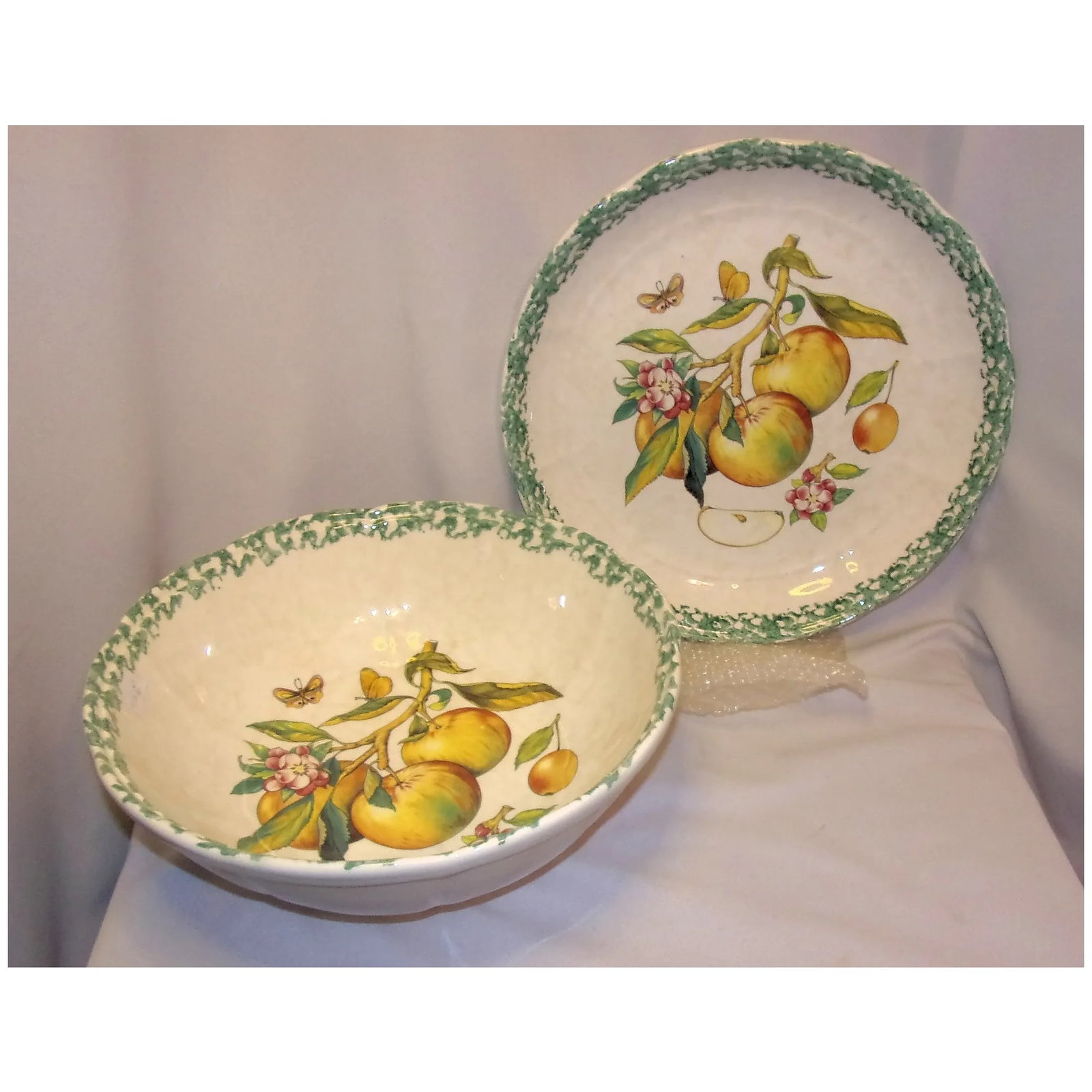 Italian Serving Pasta Bowl and Large Salad Bowl is Hand Painted & Made Exclusively for HiMark - 2