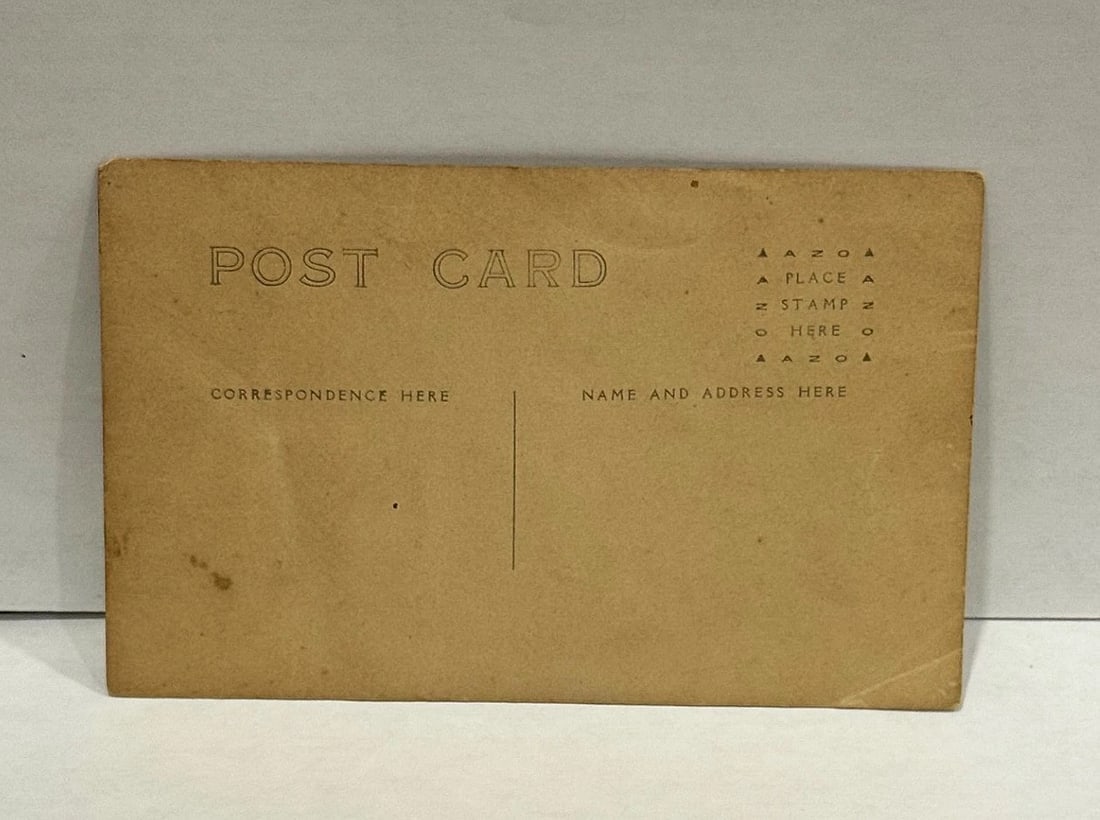 RPPC Real Photo Postcard Studio Men in Fantasy Plane Hot Springs Early Card 1900 - 3