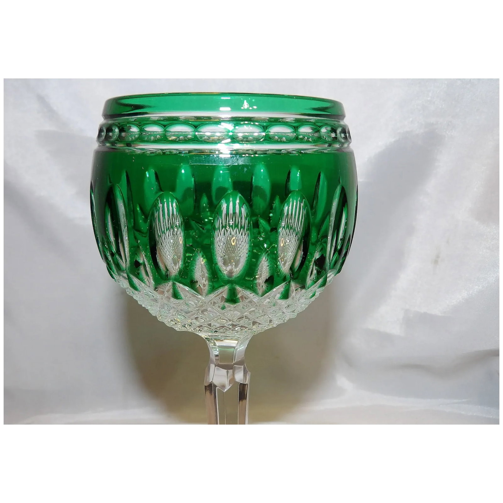 Emerald Green Hock Wine Clarendon by Waterford Crystal - 4