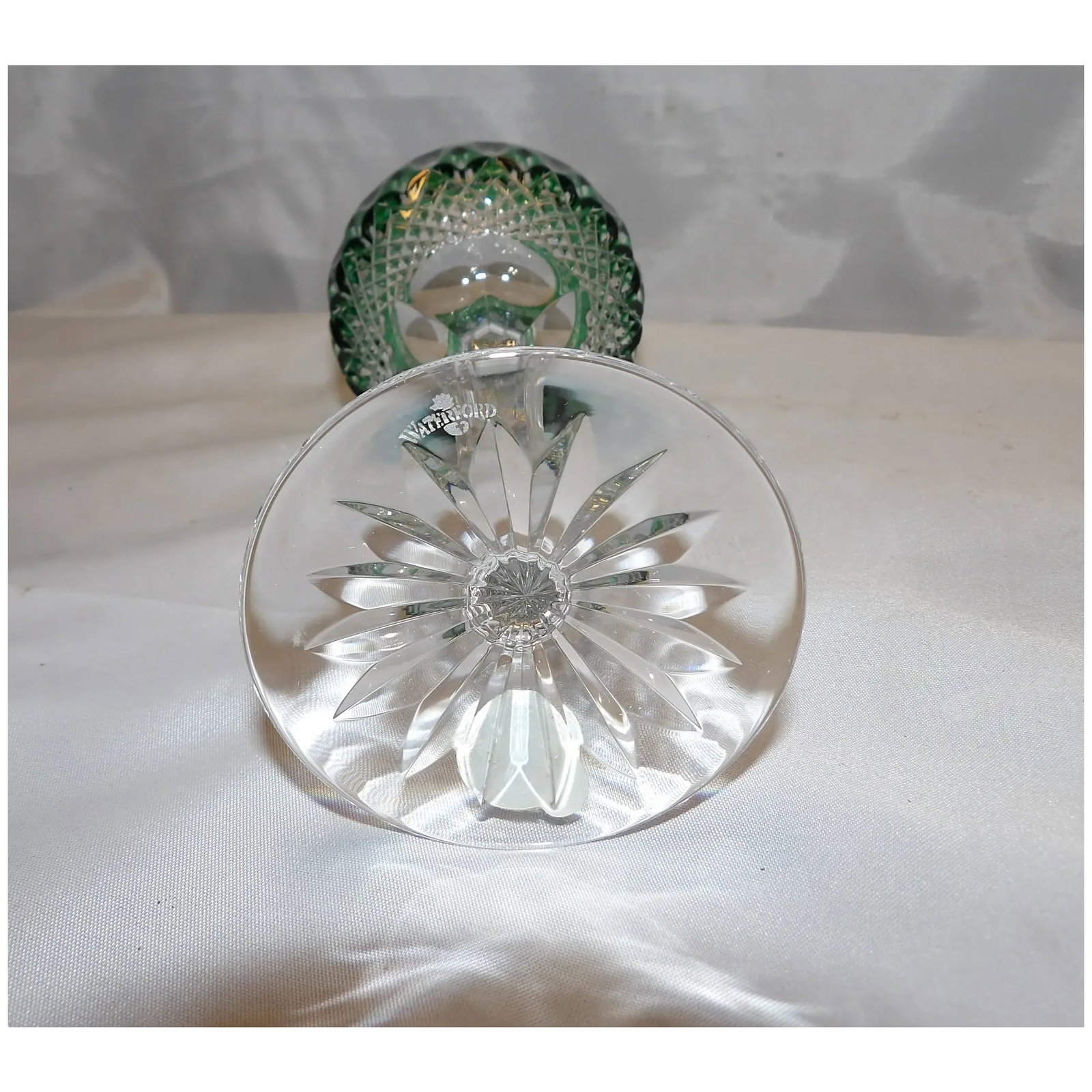 Emerald Green Hock Wine Clarendon by Waterford Crystal - 7