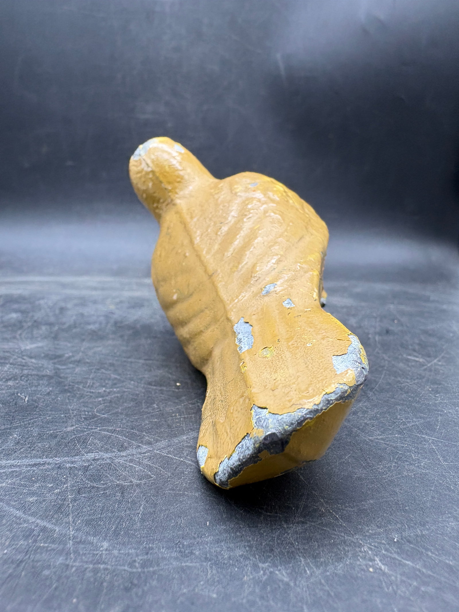 Primitive Folk Art Fair / Carnival Game Shooting Gallery Cast Iron Canary Bird Target - 2