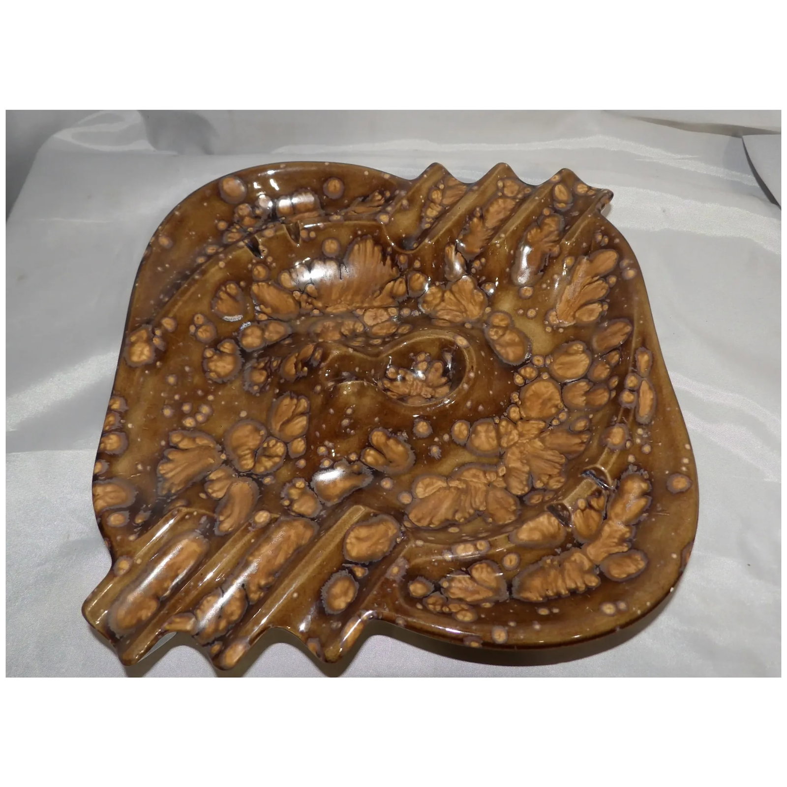 Rare Ceramic MCM Ashtray- Cigars, cigarettes and Pipe - 8