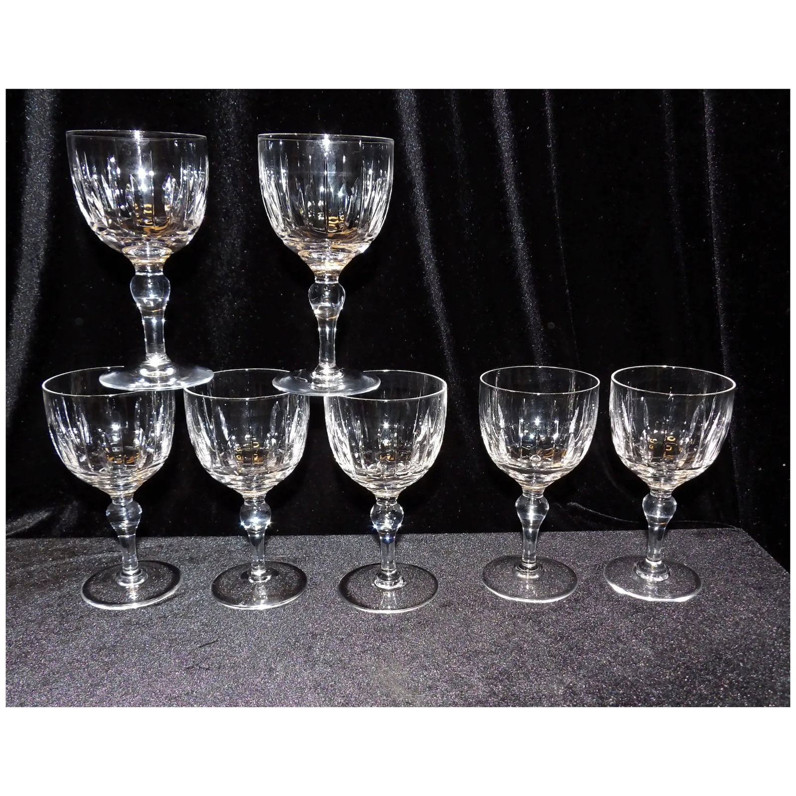 Vintage Stuart Crystal Hampshire Port Wine Glasses- Made in England - 2