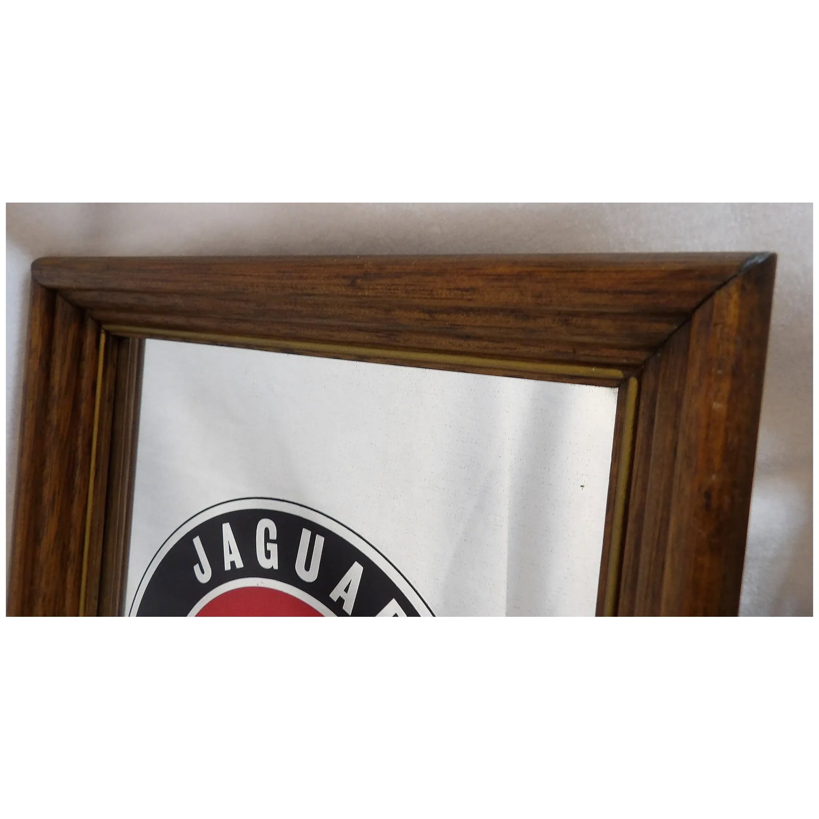 Vintage Jaguar Coventry Glass Mirror Sign 11.5 X 14 Inches - 3