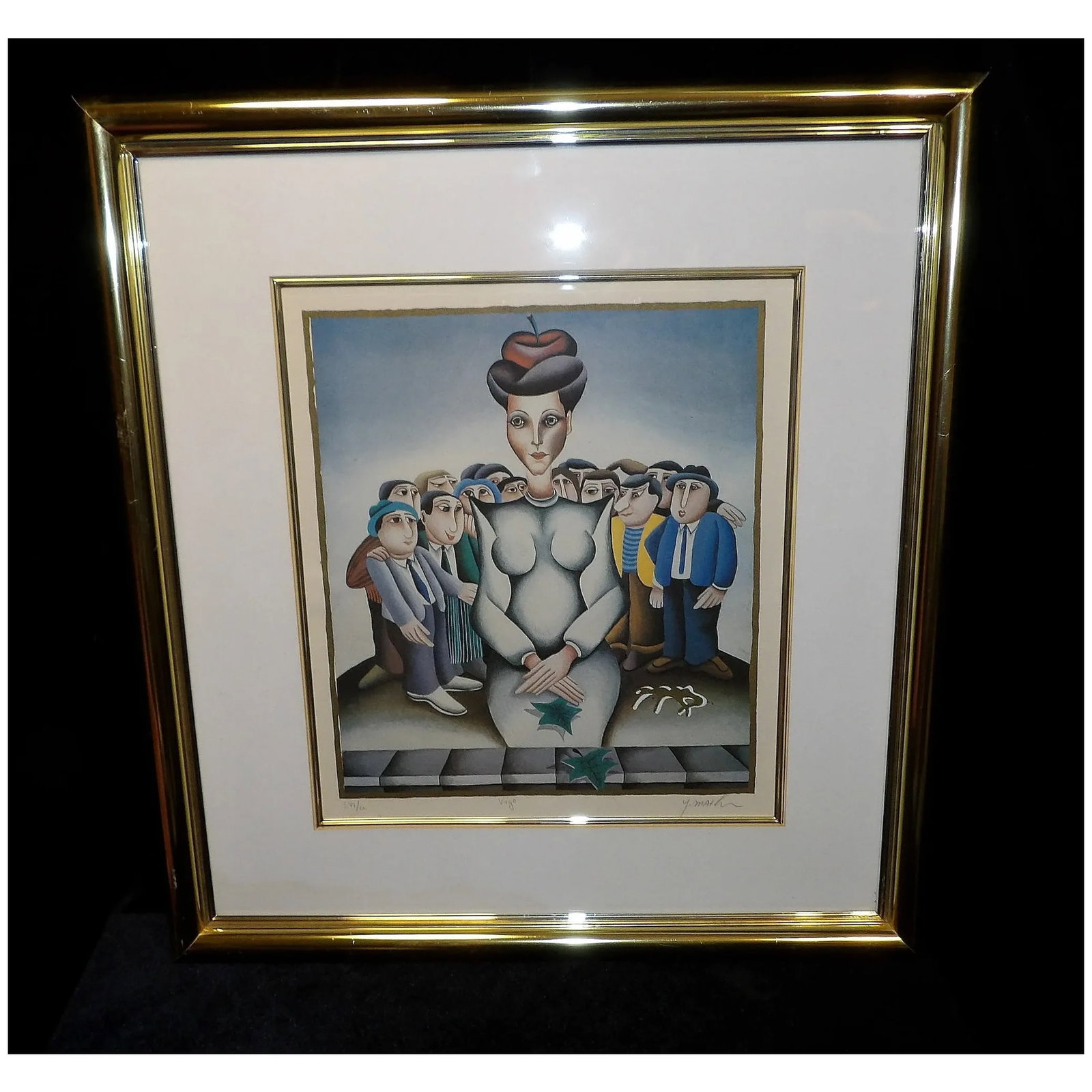 Yuval Mahler 'Virgo' From the Zodiac Suite, Signed & Numbered Chromolithograph - 3