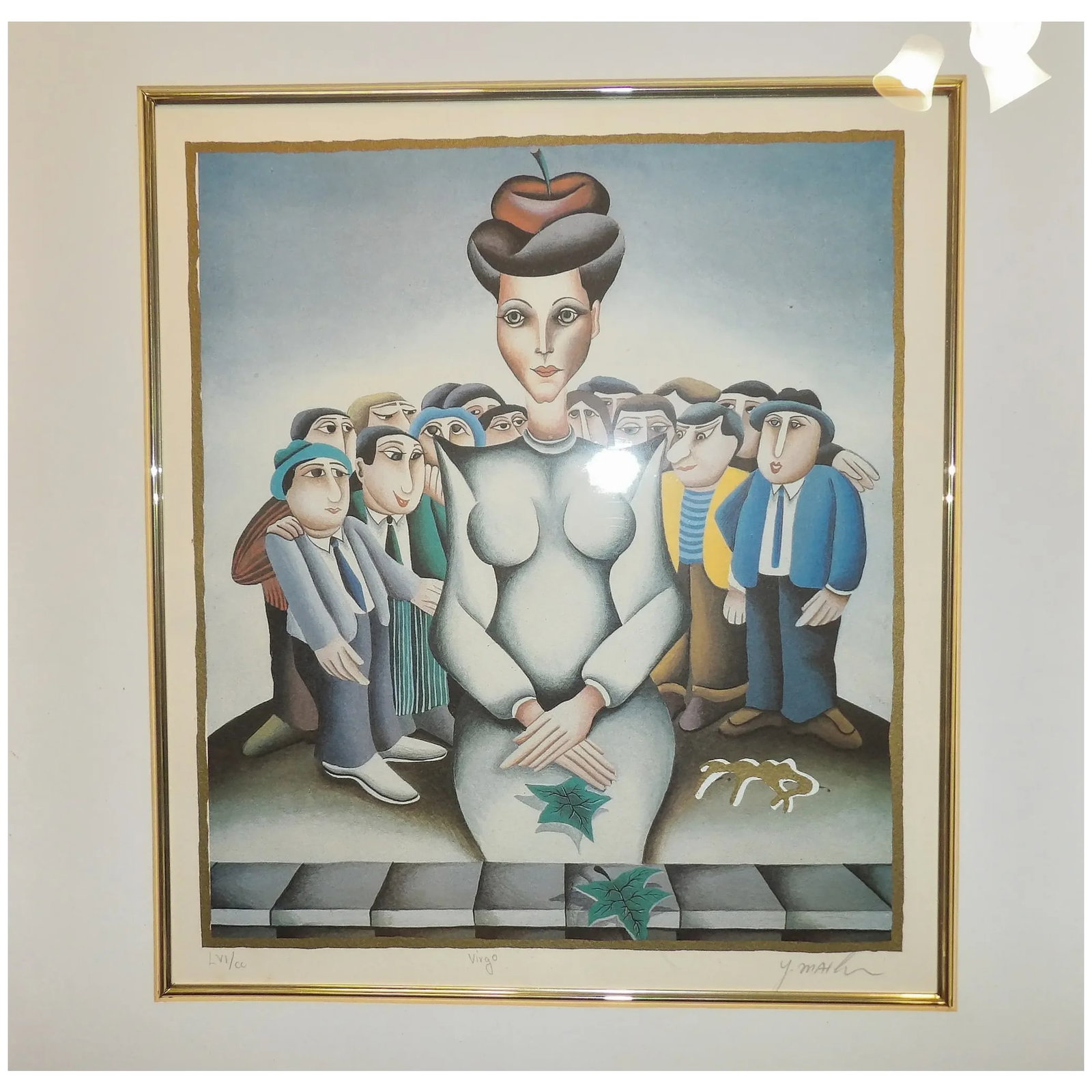 Yuval Mahler 'Virgo' From the Zodiac Suite, Signed & Numbered Chromolithograph - 4