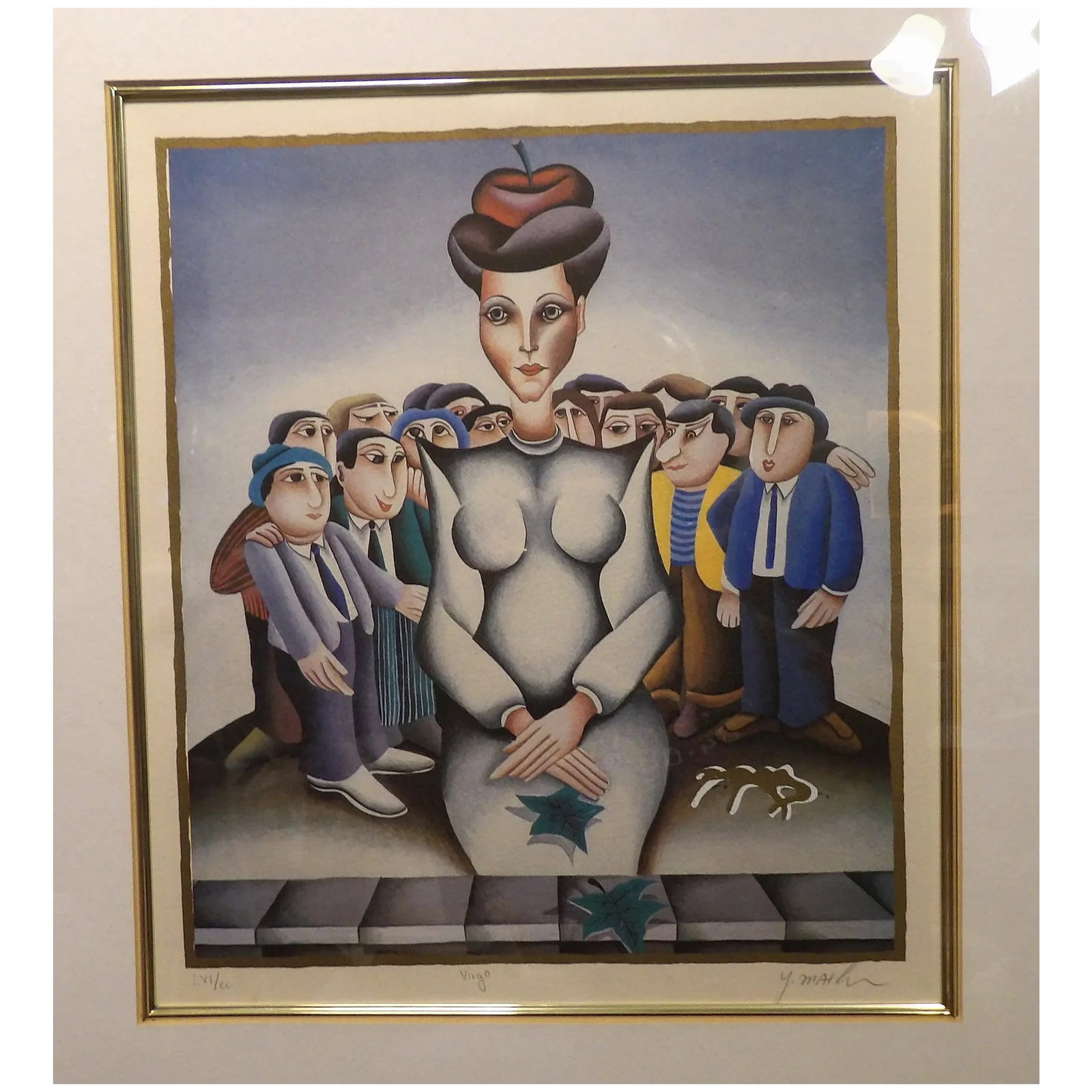 Yuval Mahler 'Virgo' From the Zodiac Suite, Signed & Numbered Chromolithograph - 8