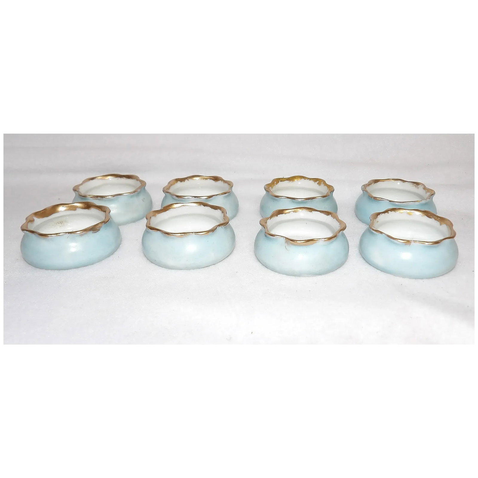 O & E.G. Royal Austria Porcelain Salt Cellars - 2