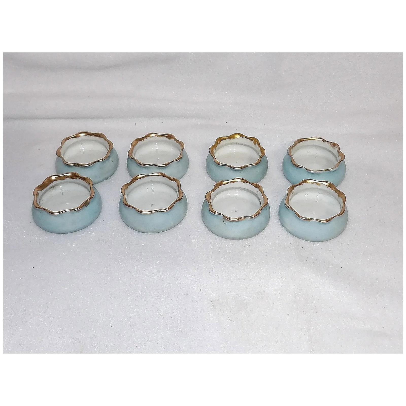 O & E.G. Royal Austria Porcelain Salt Cellars - 3
