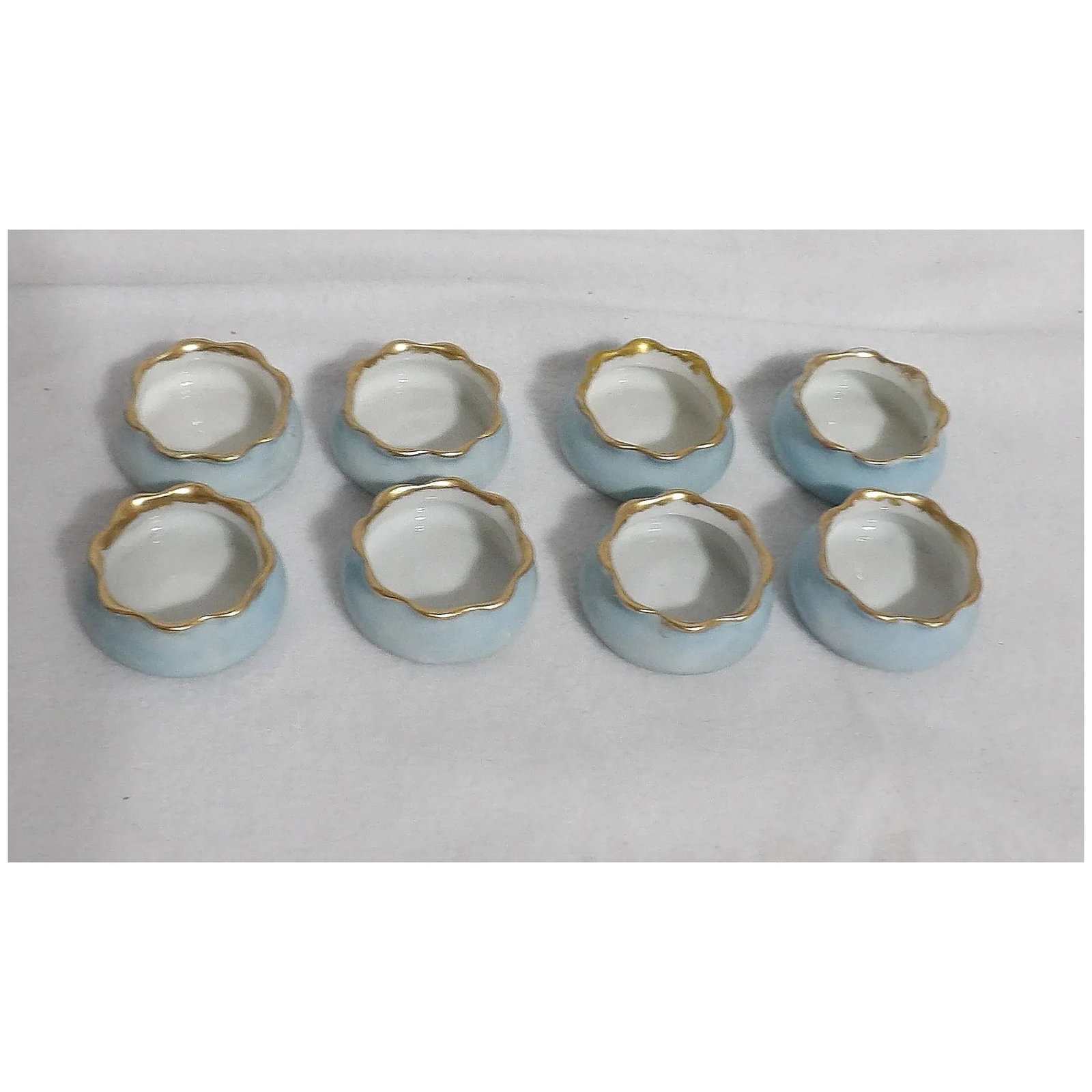 O & E.G. Royal Austria Porcelain Salt Cellars - 4
