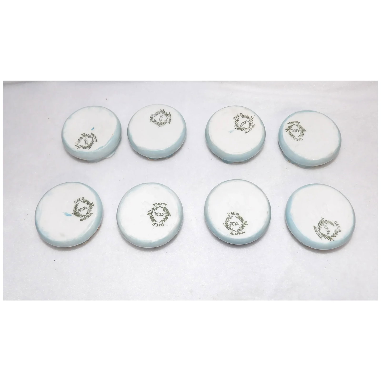 O & E.G. Royal Austria Porcelain Salt Cellars - 5
