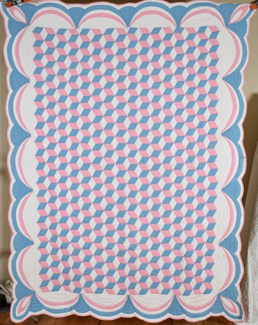 Graphic 40's Tumbling Blocks Quilt (1 of 6)