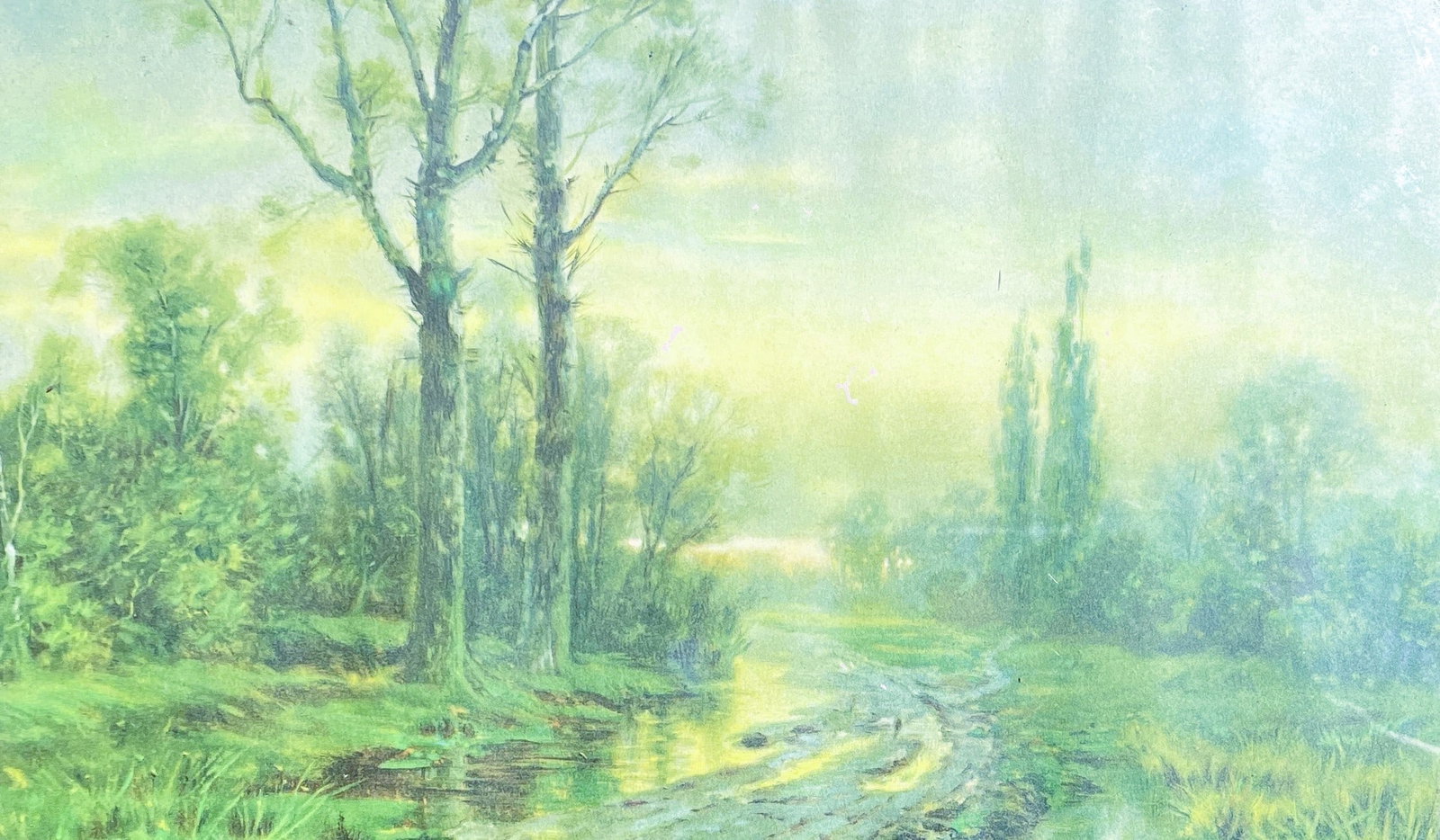 ANTIQUE R. ATKINSON FOX FRAMED PRINT "AFTER THE STORM" - 2