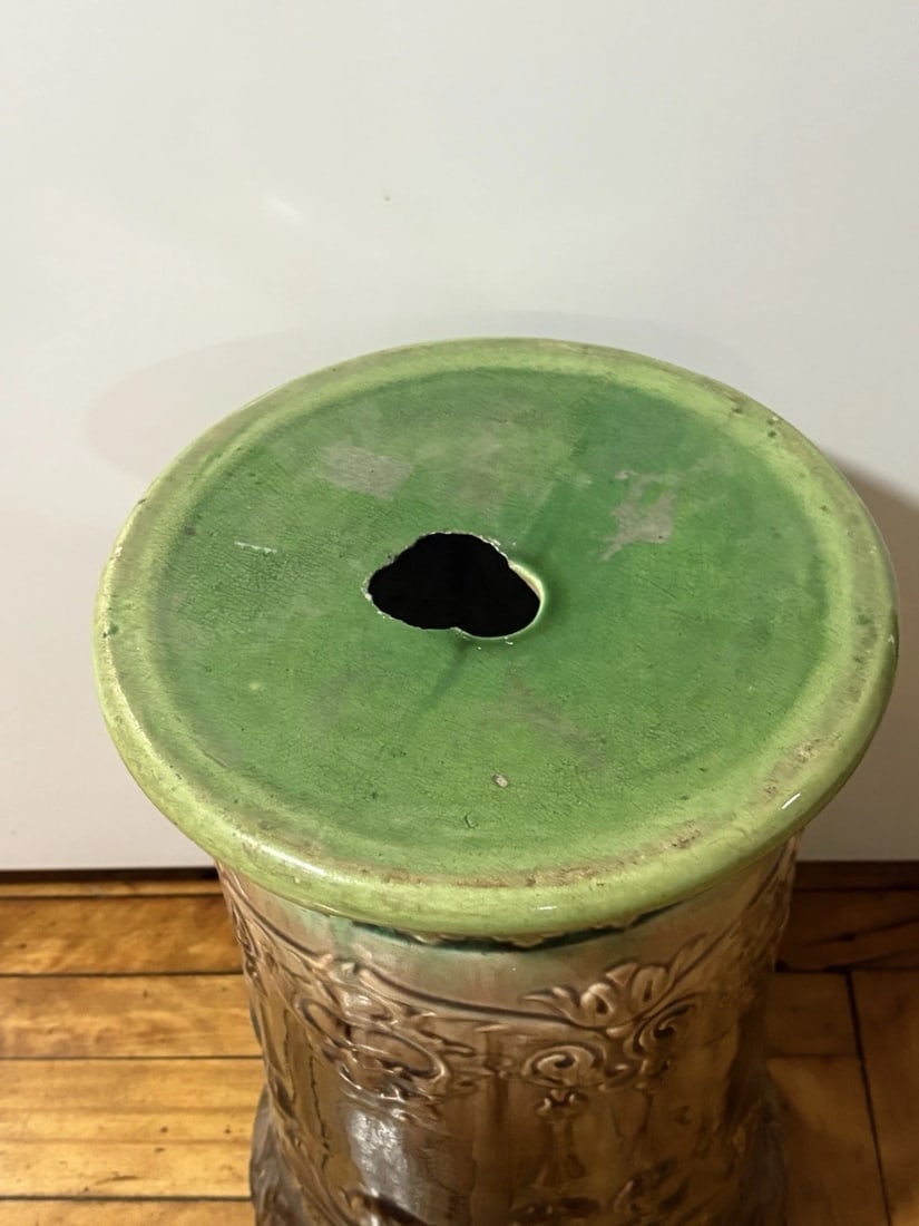 Majolica Jardiniere Base Plant Stand - 5