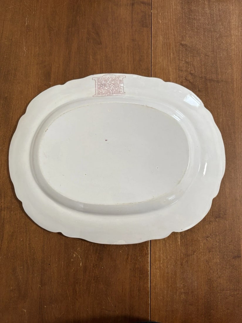 Mosque Of Omar Historical Staffordshire Platter - 3