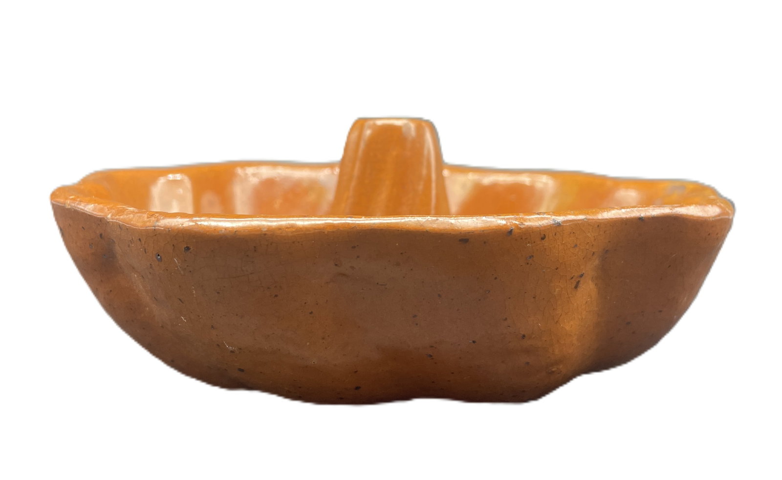 Vintage Rare Small Size Turks Head Pottery Redware Mold - 2