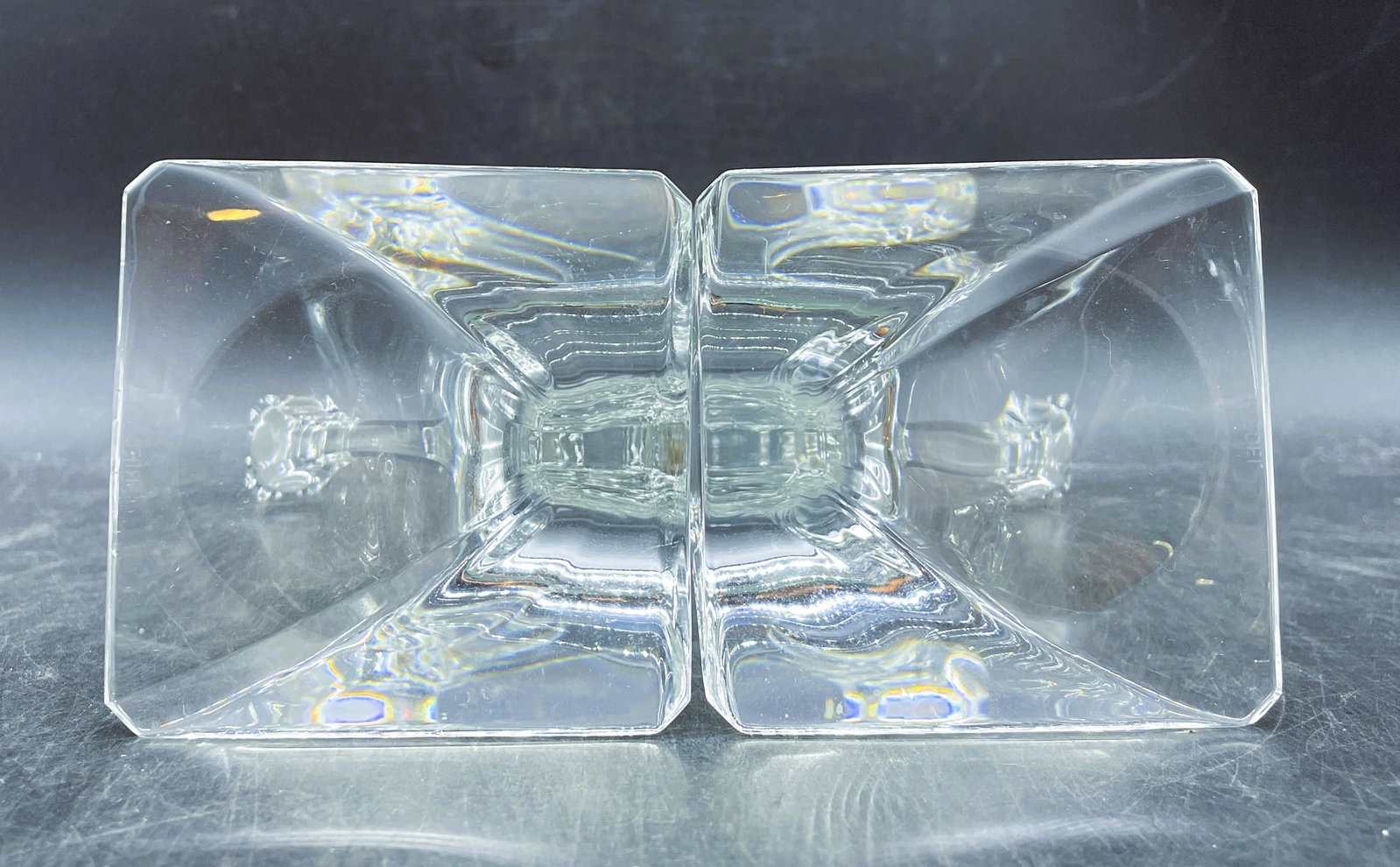 MCM RIEDEL DUETTO AUSTRIA CRYSTAL CANDLESTICKS - 7