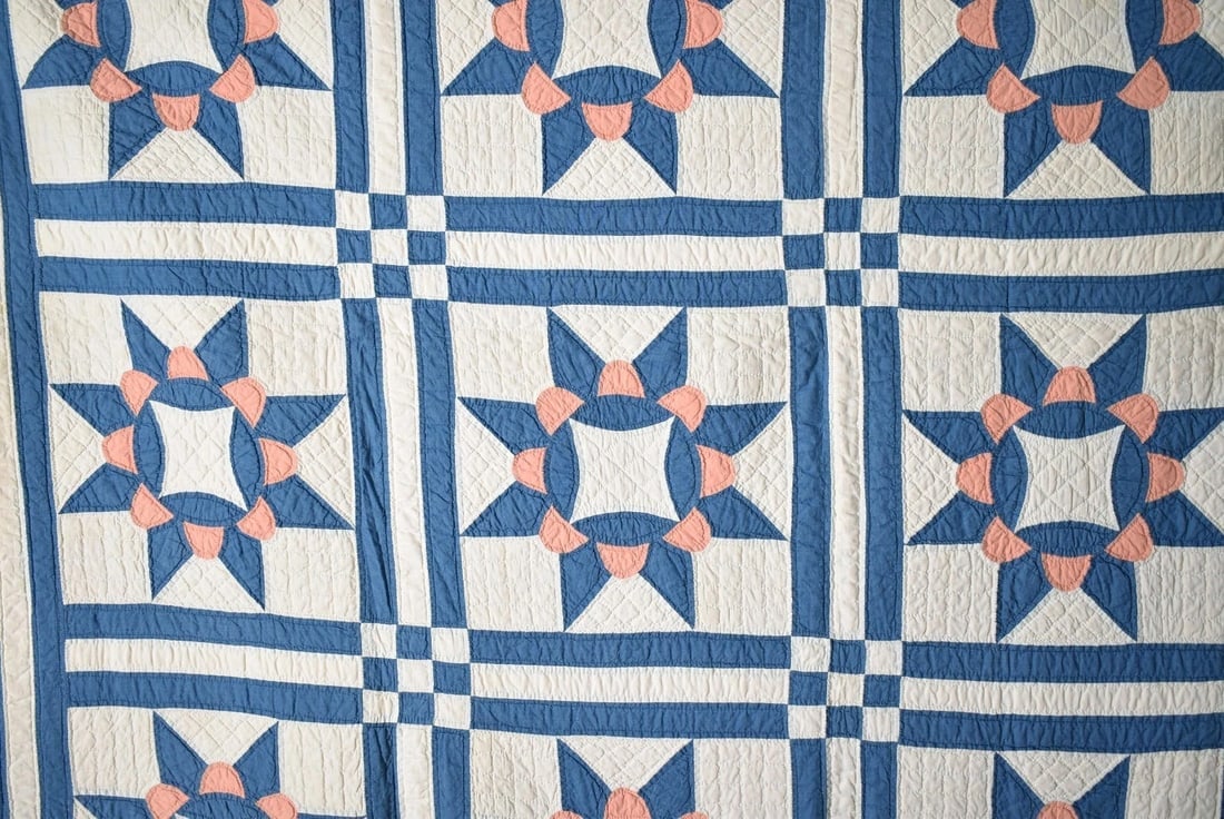 1920's Crown of Thorns Quilt - 2