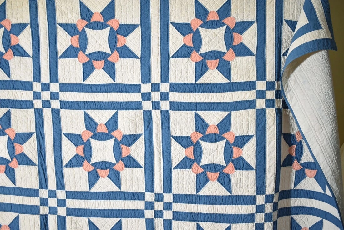 1920's Crown of Thorns Quilt - 7