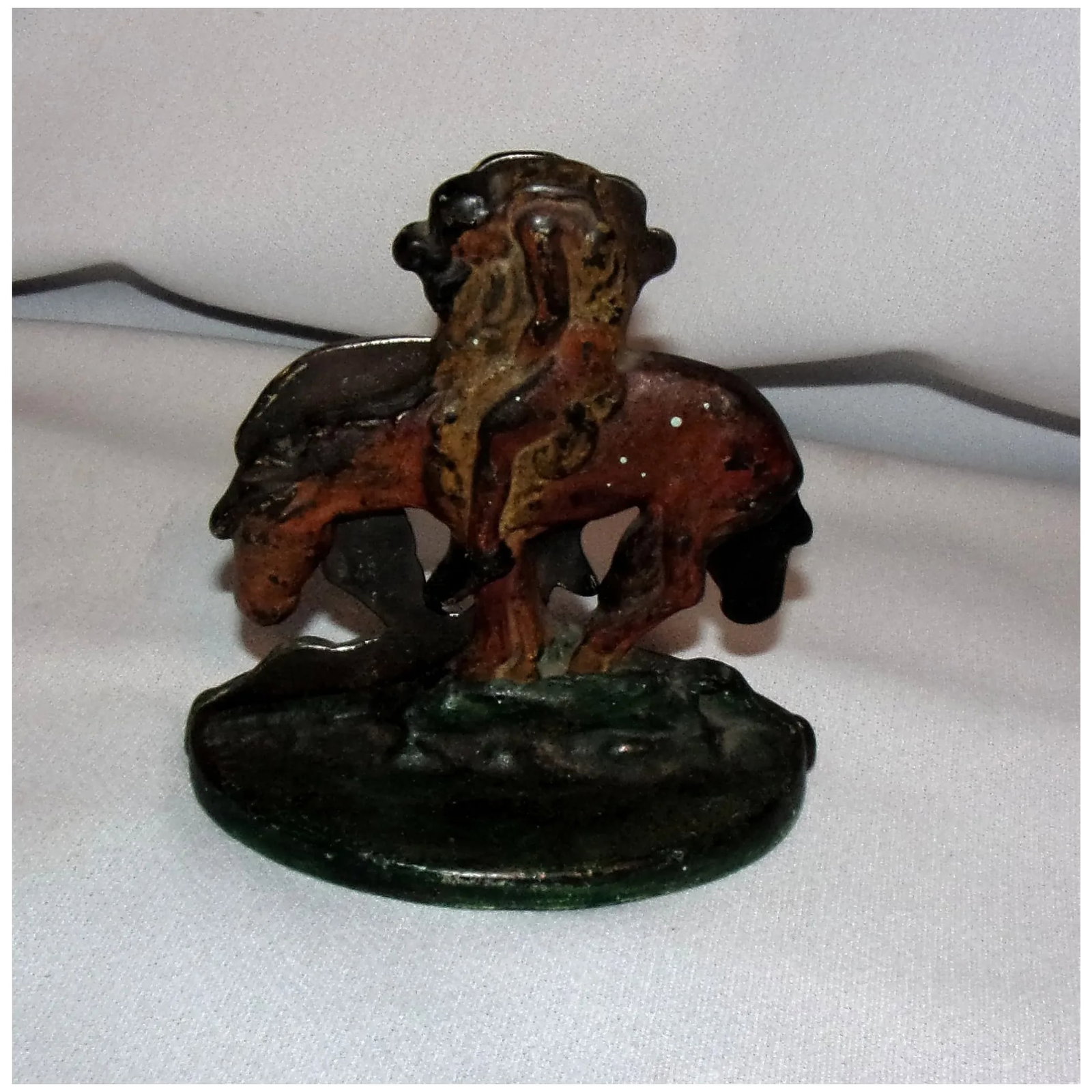 Vintage Connecticut Foundry 1930 Cast Iron #920 The Last Trail Bookends - 5