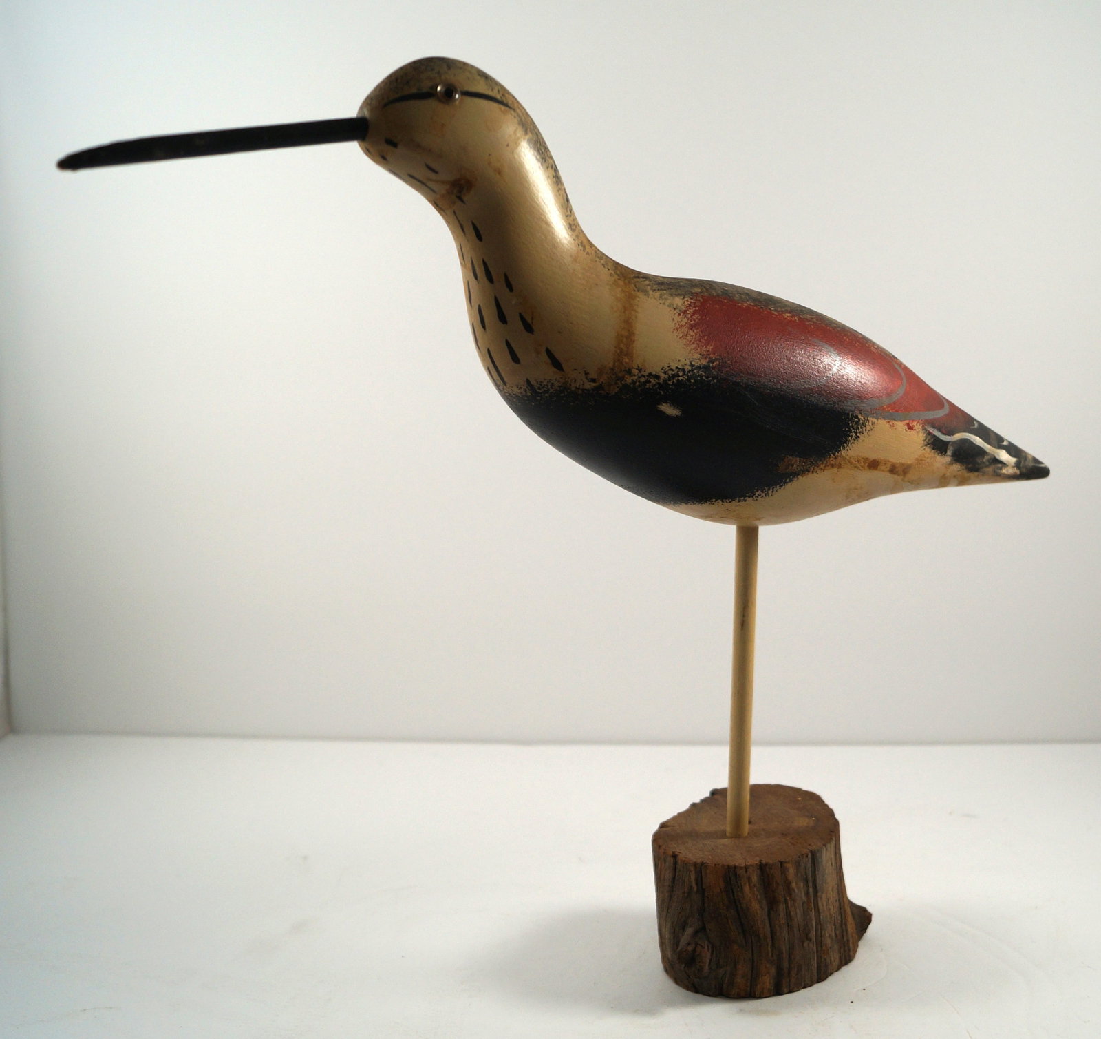 Long-Billed Dowitcher Decoy Carving by Jim Clark - 6