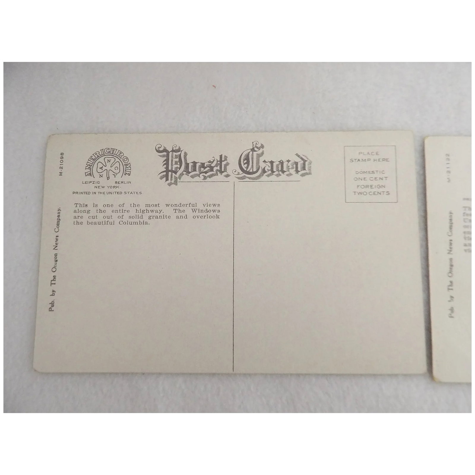Americhrome Early 1900's One Cent Unposted Post Cards - 7