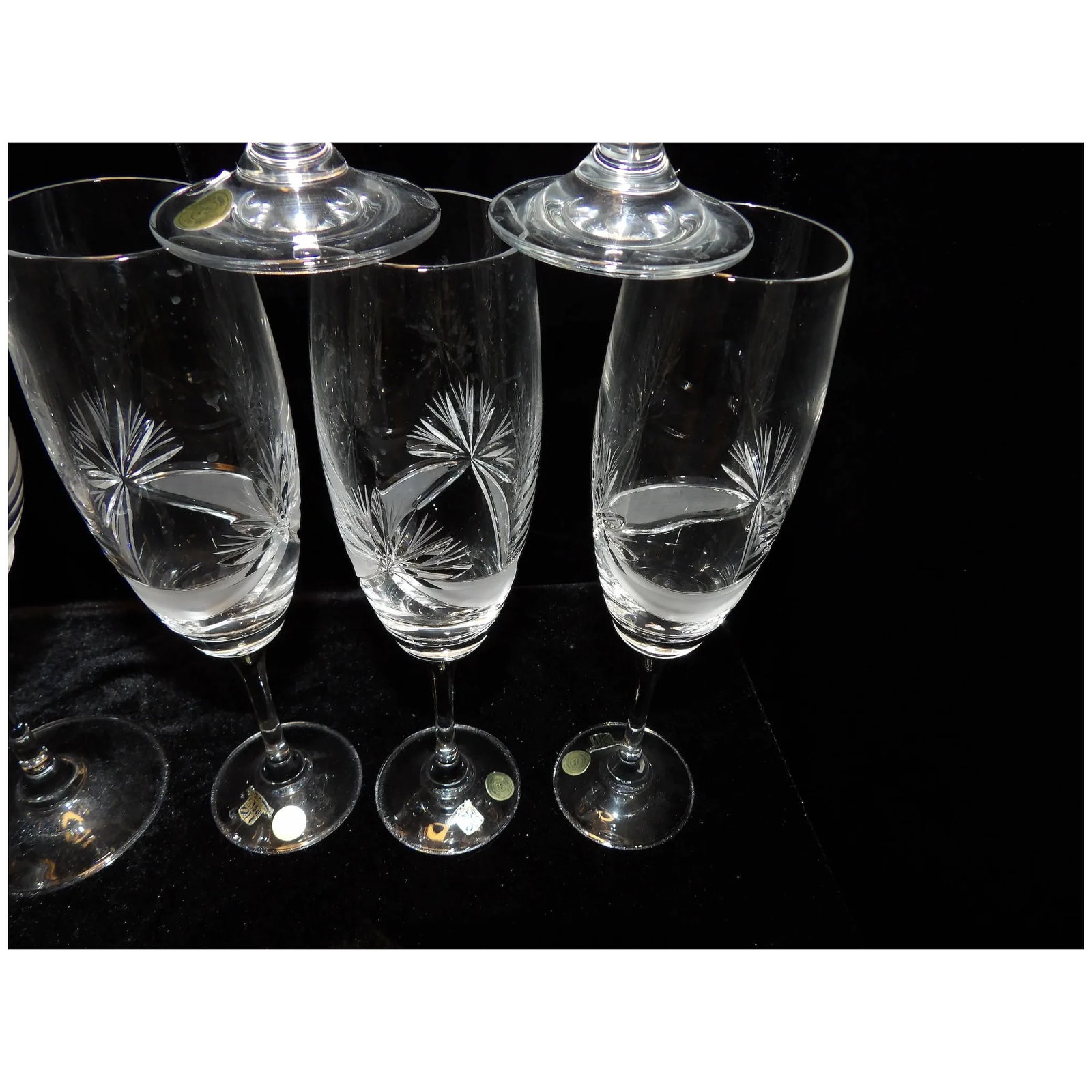 Sklo Bohemian Czech Republic Crystal Stemware NOS with Labels - 7