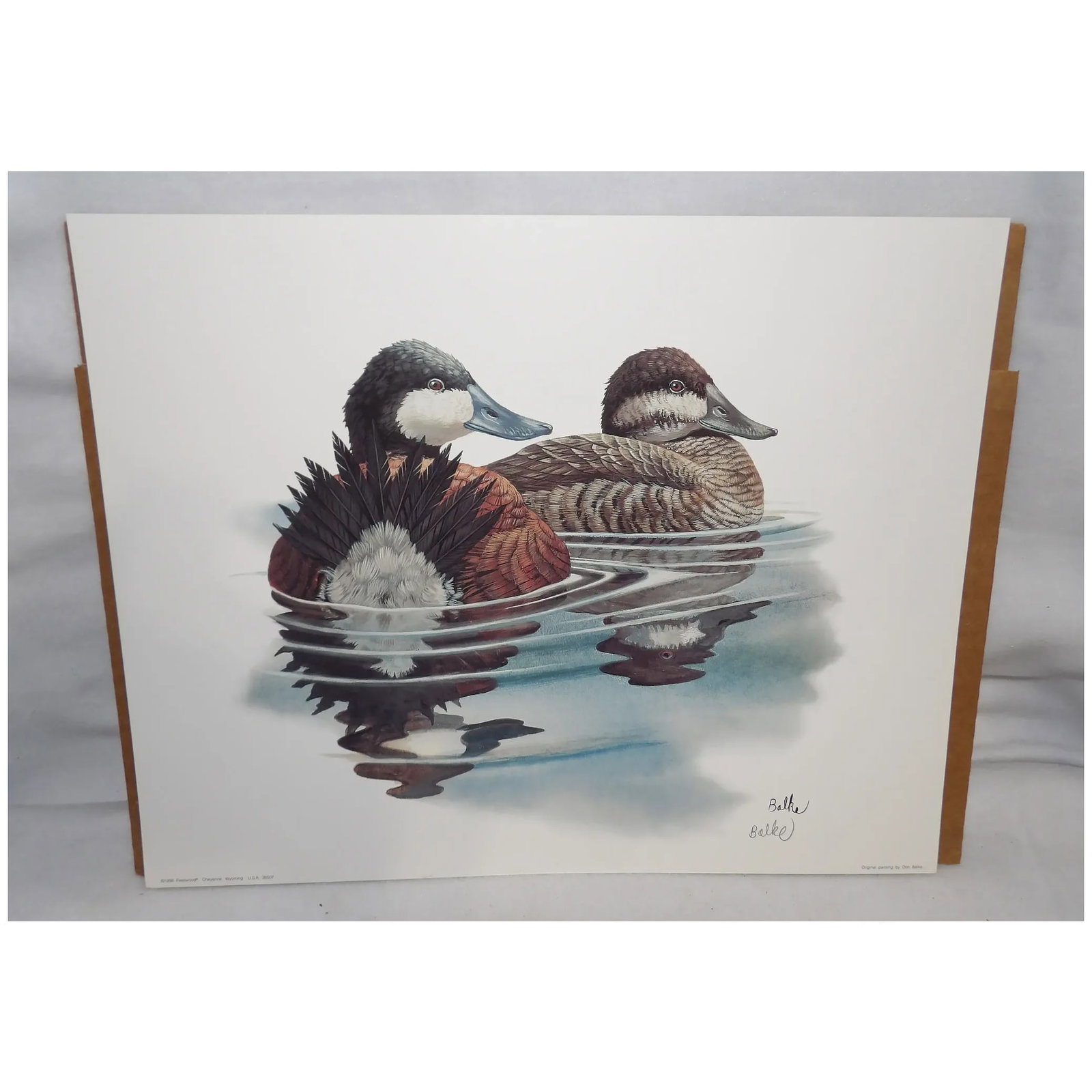 Vintage Don Balke Prints of Ducks 1994 & 1998 Fleetwood Cheyenne Wyoming U.S.A. 38507 & 38247 - 7