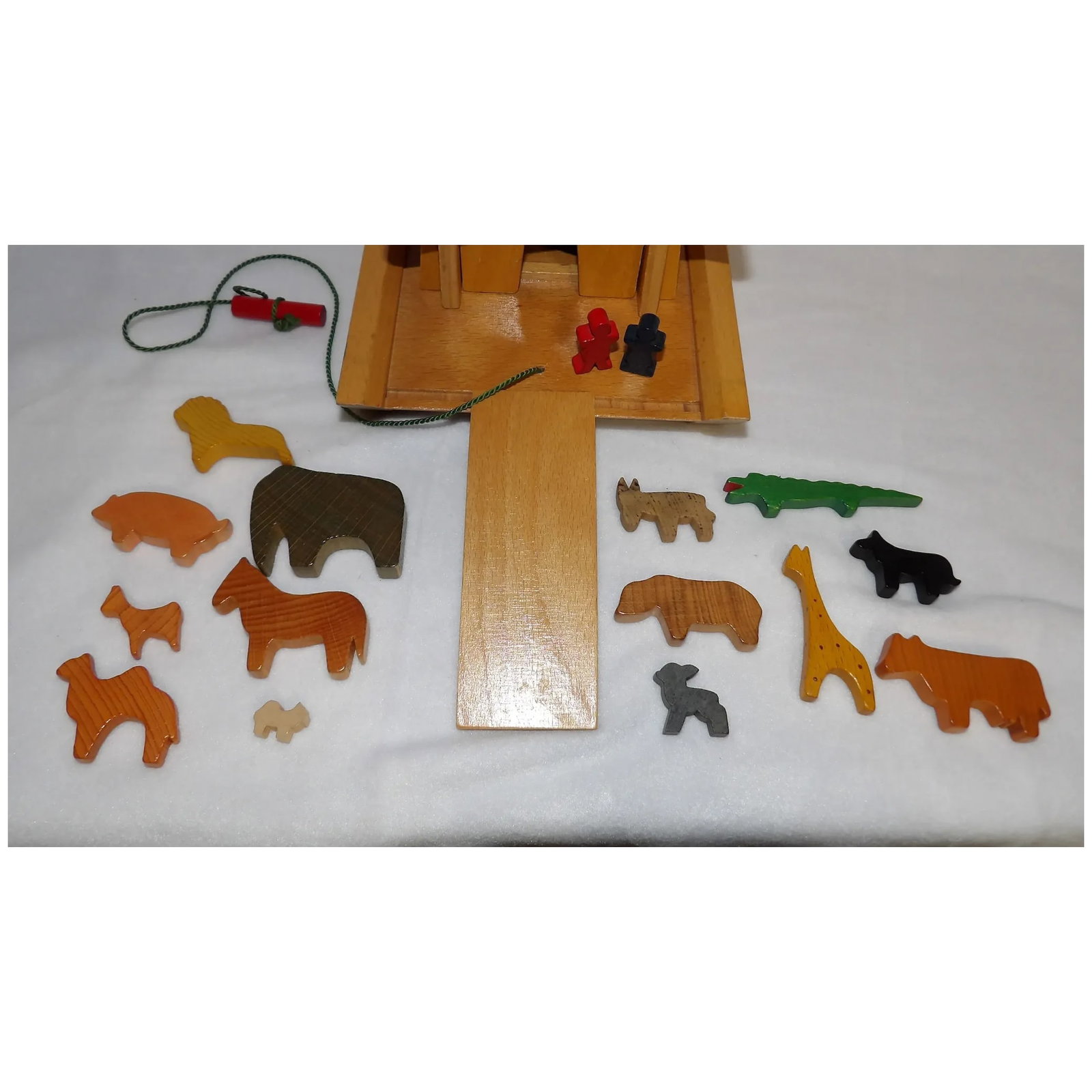 Vintage Arche Noah Nr. 491 Pull Toy by Dusyma- Western-Germany - 7