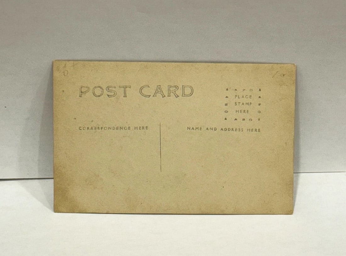 RPPC Patriotic Postcard School Class Portrait Huge 45 Star American Flag 1900 - 2