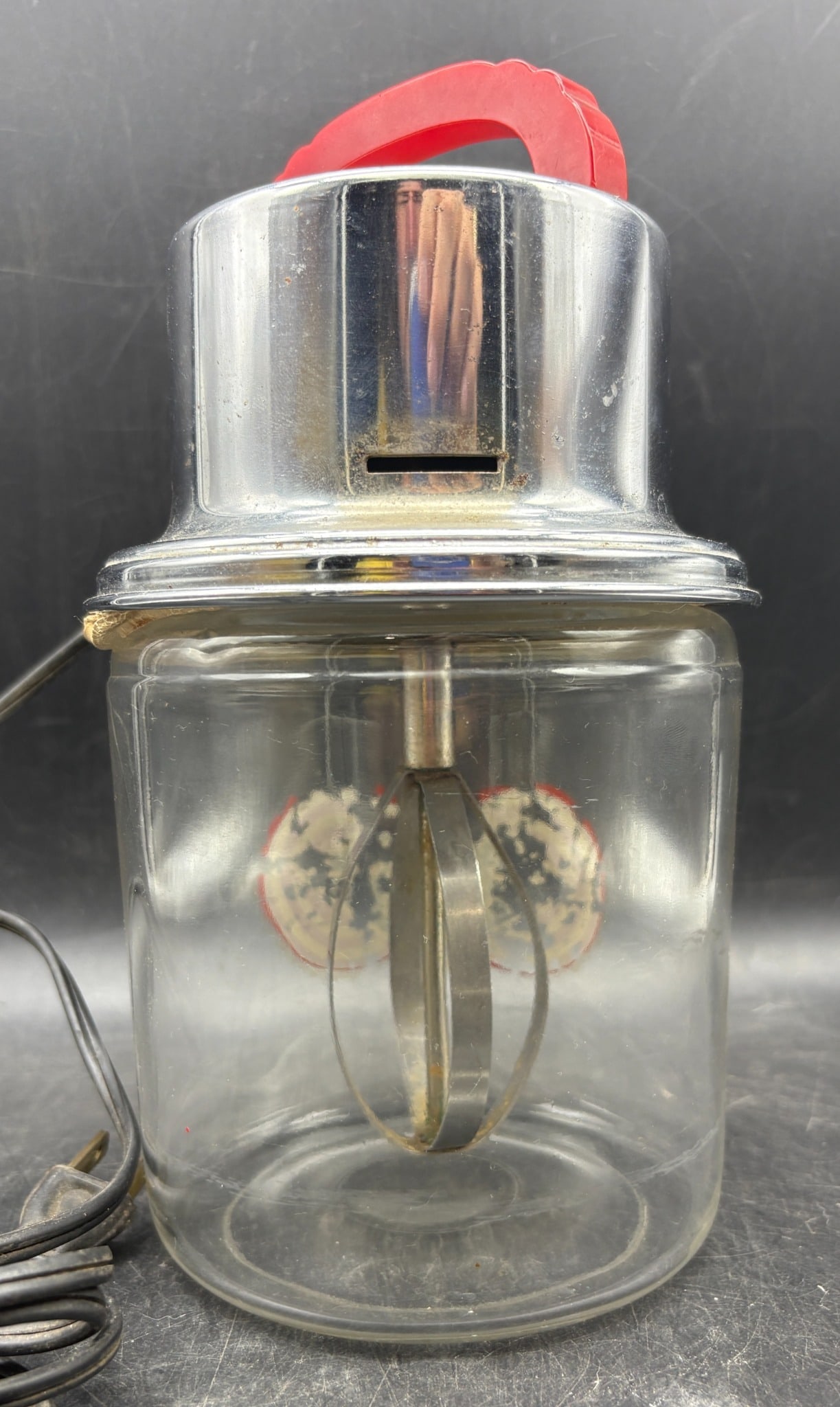 Vintage Spud-Dee Electric Glass Potato Mixer Advertising Kitchen Appliance working - 2