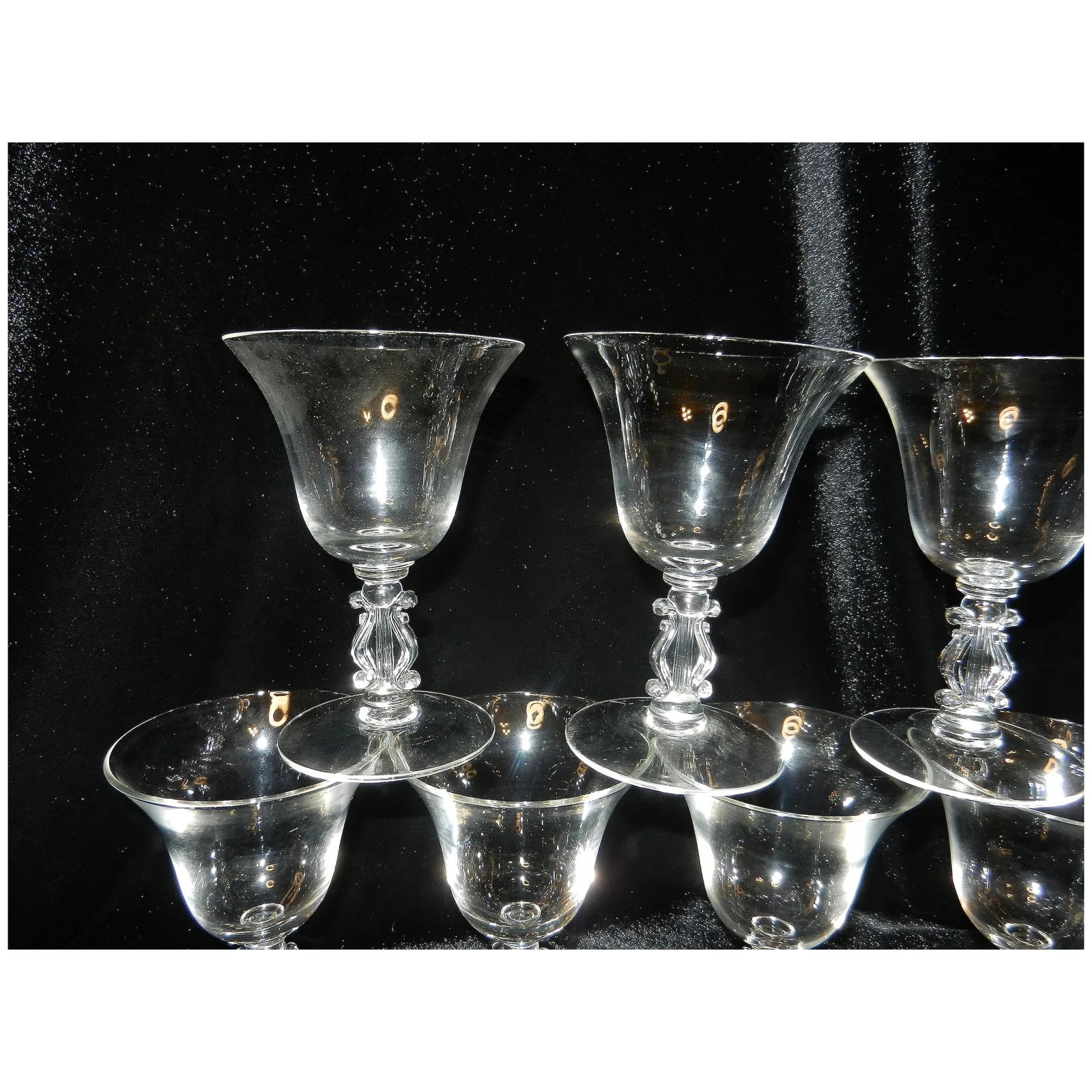 Vintage Stradivari/Regency Oyster/Fruit Cocktail Stems - 3
