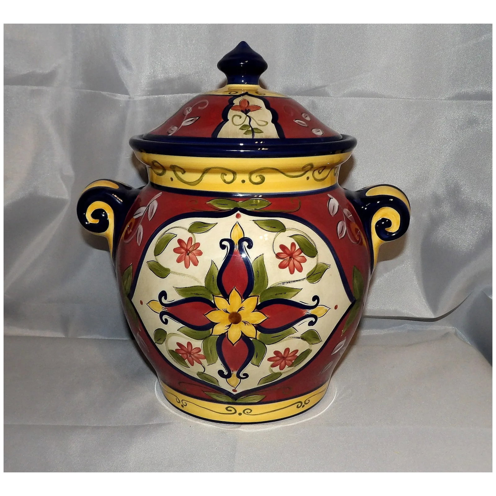 Pier One Vallarta Pattern Cookie Jar - 2