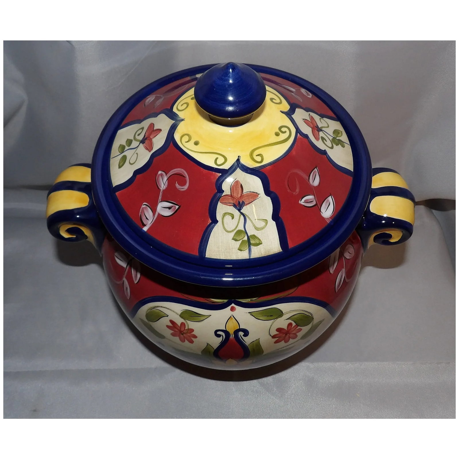 Pier One Vallarta Pattern Cookie Jar - 3