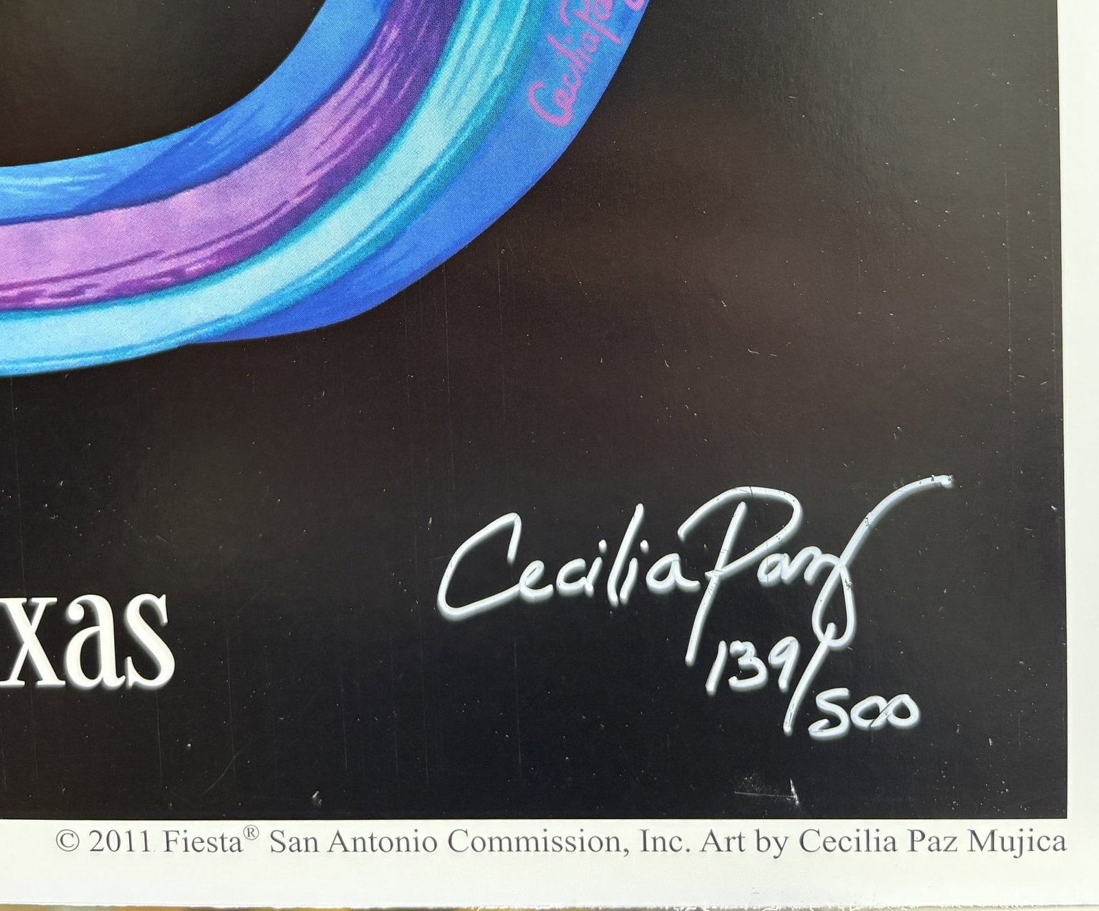 2011 Fiesta San Antonio Signed & Numbered Limited Edition Poster by Cecilia Paz Mujica - 4