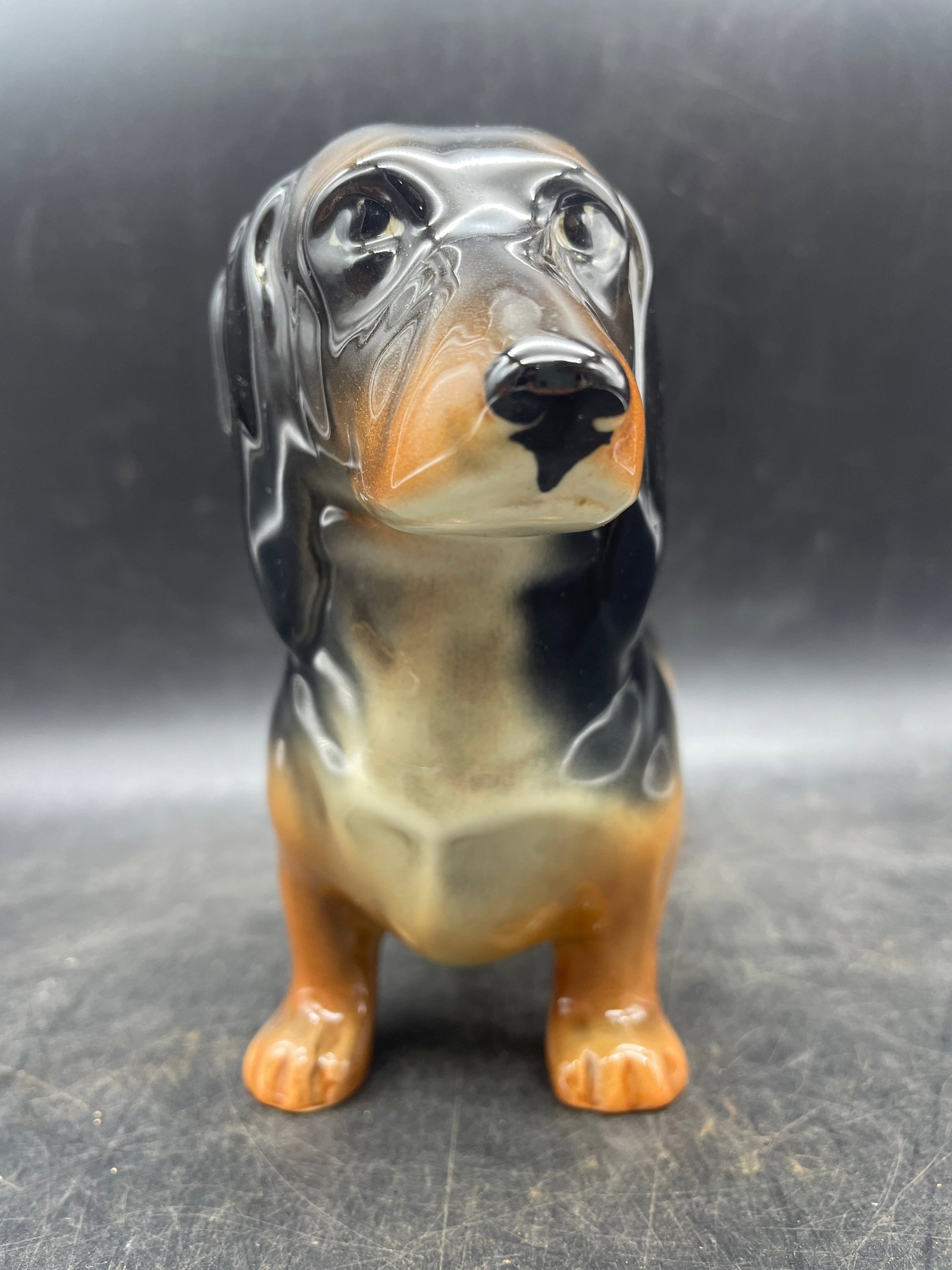 Vintage Beswick England Standing Ceramic Dachshund - 3