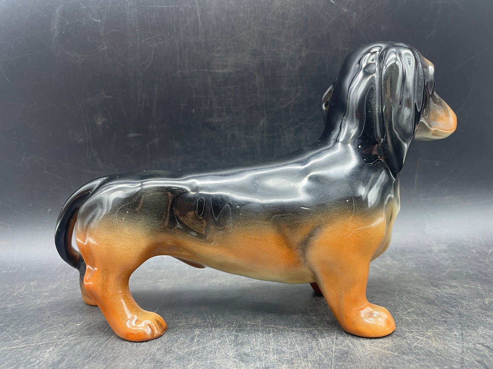 Vintage Beswick England Standing Ceramic Dachshund - 4