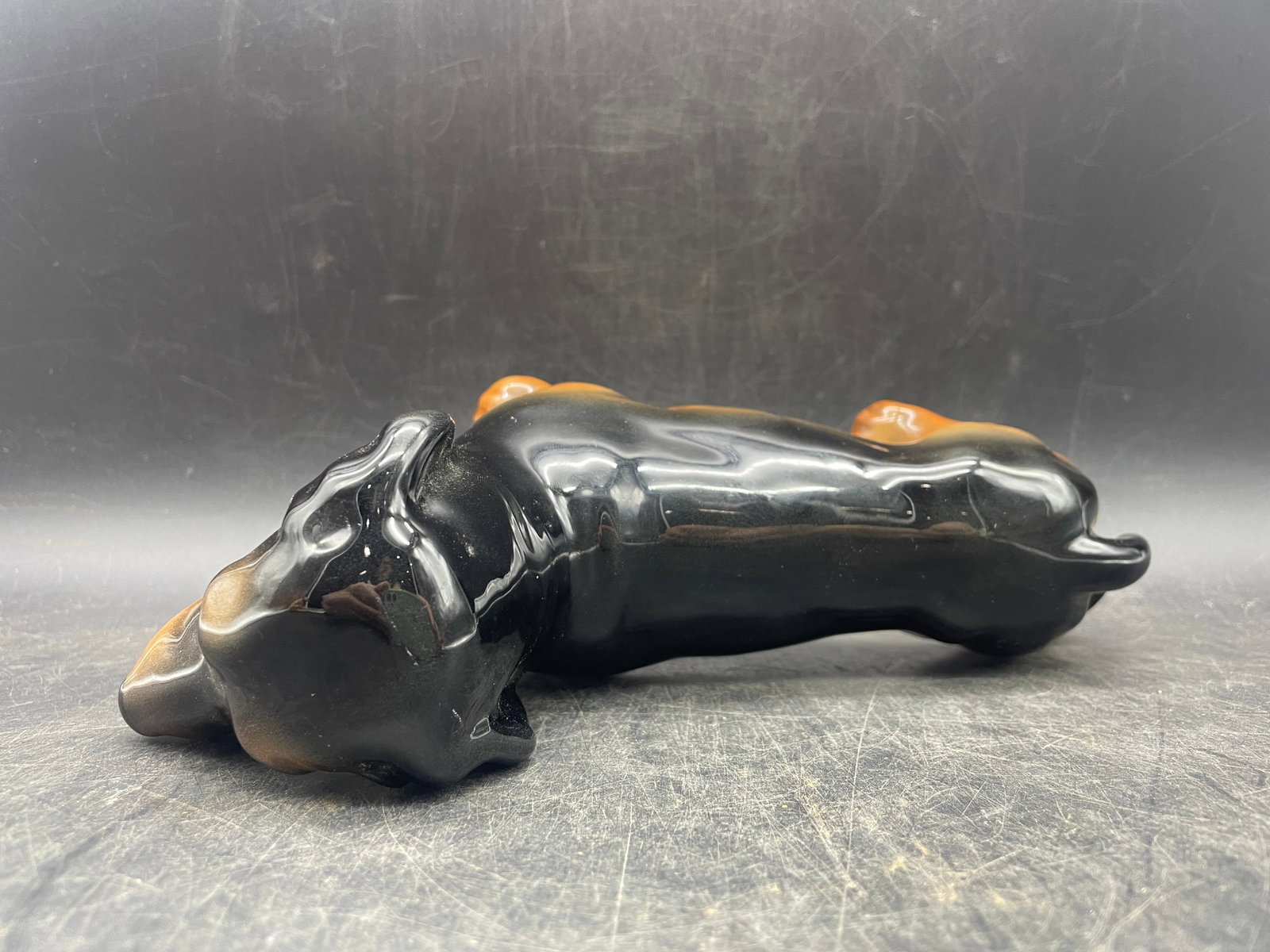Vintage Beswick England Standing Ceramic Dachshund - 6