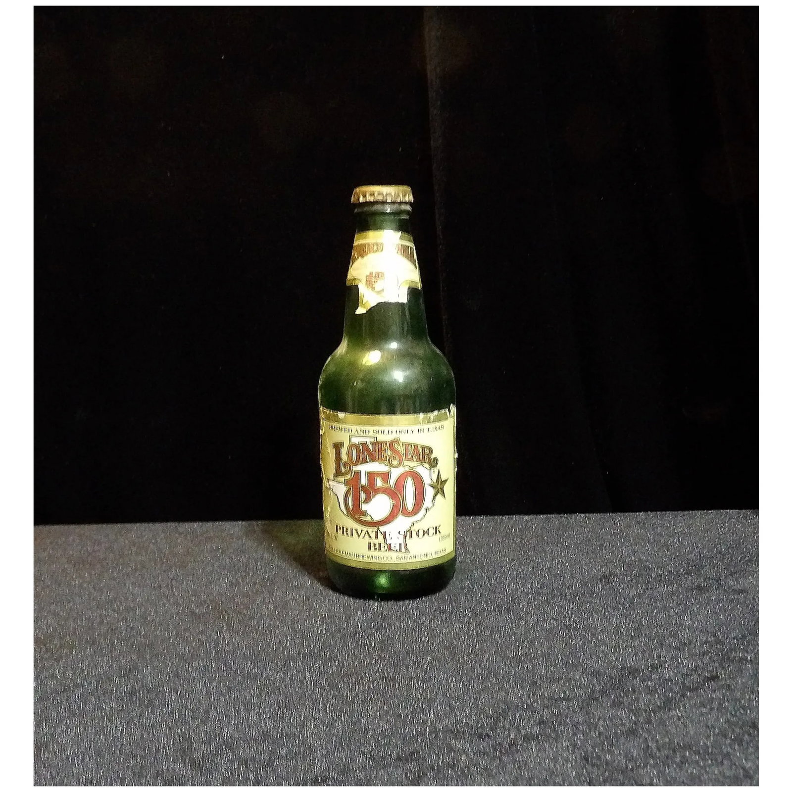 Vintage Lone Star 150 Private Stock Green Beer Bottle - 7