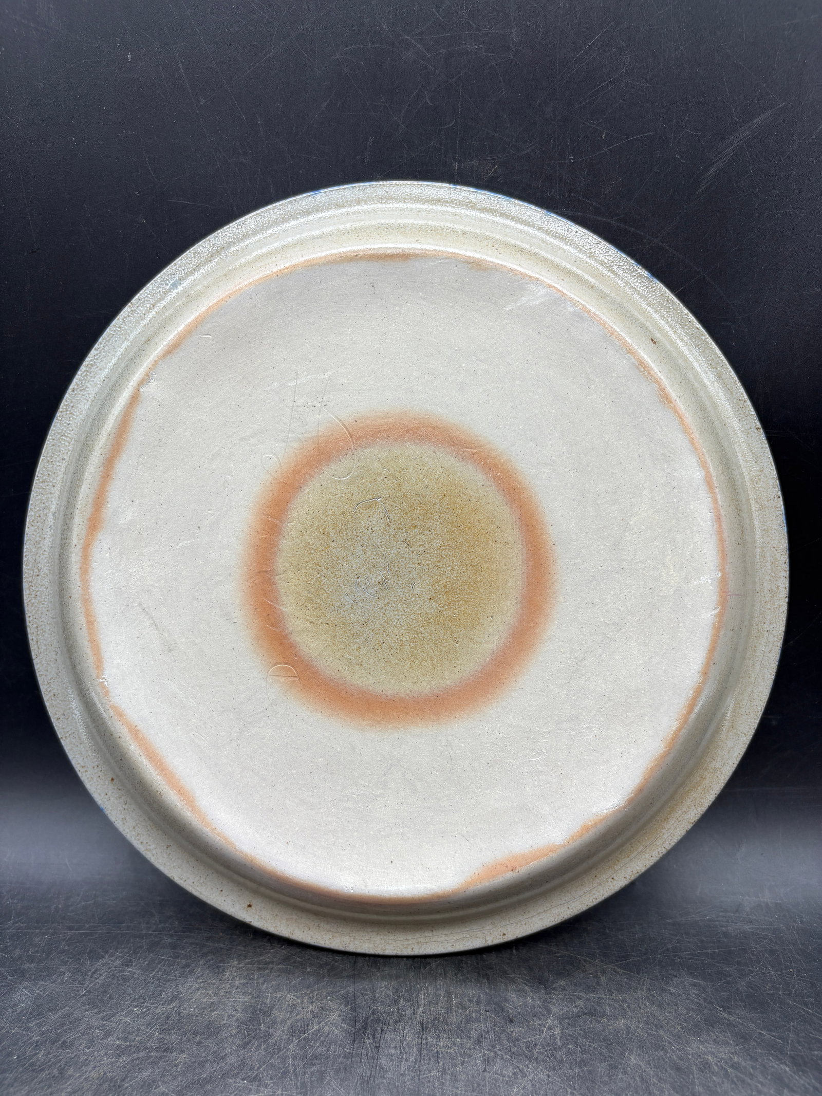 1988 Eldreth Stoneware Pottery Christmas Pie Plate - 3